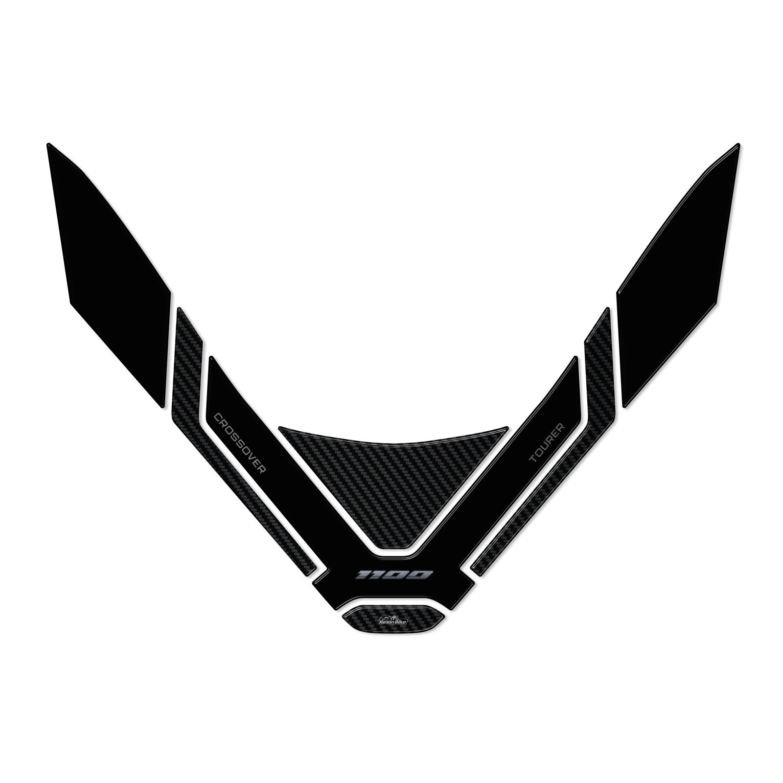 Resin Bike 3D Motorcycle Stickers - Windshield | Honda NT 1100 2020>2024 - Pyramid Motorcycle Accessories