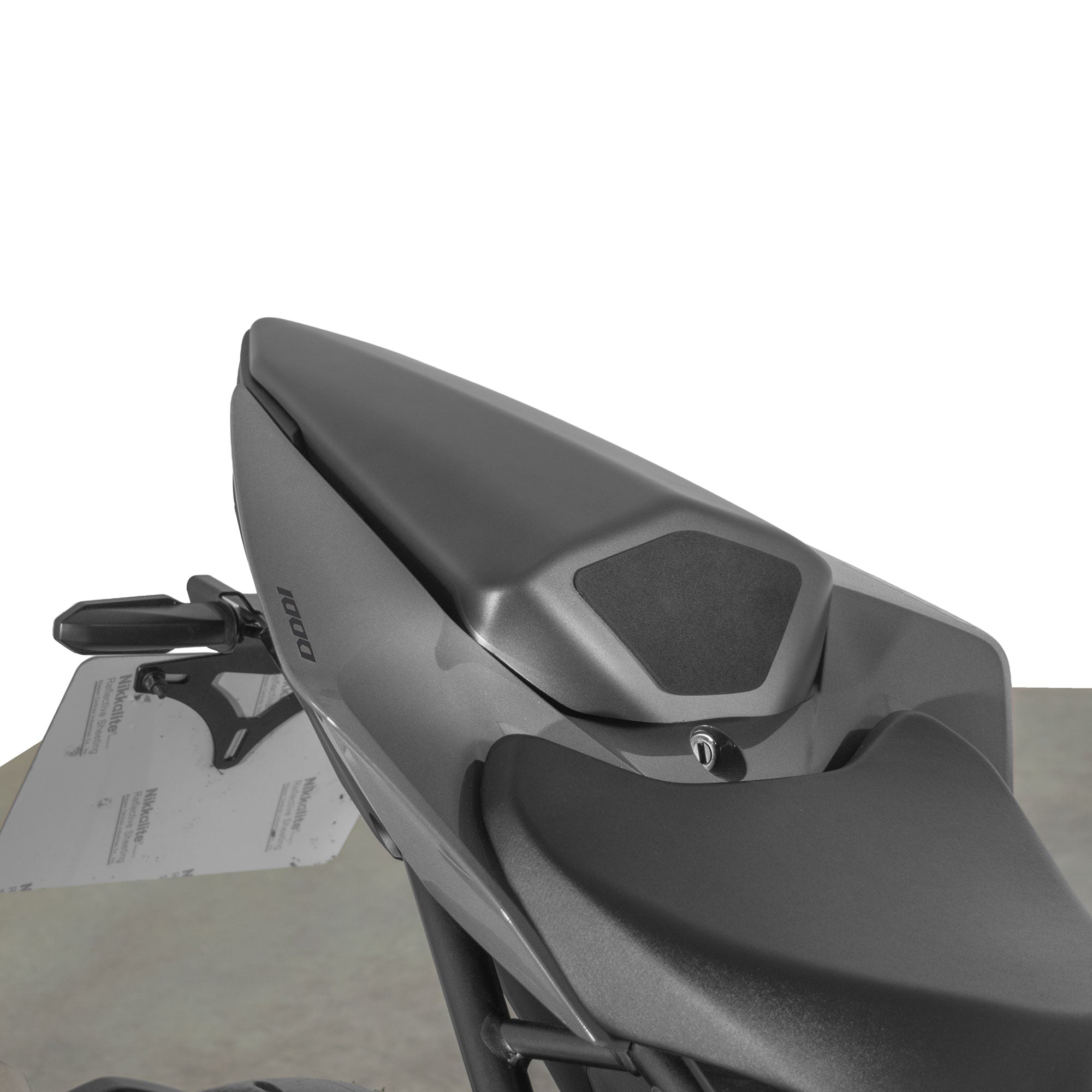 Pyramid Seat Cowl | Matte Iridium Grey Metallic | Honda CB1000 Hornet 2025>CurrentΒ -Β Β Pyramid Motorcycle Accessories