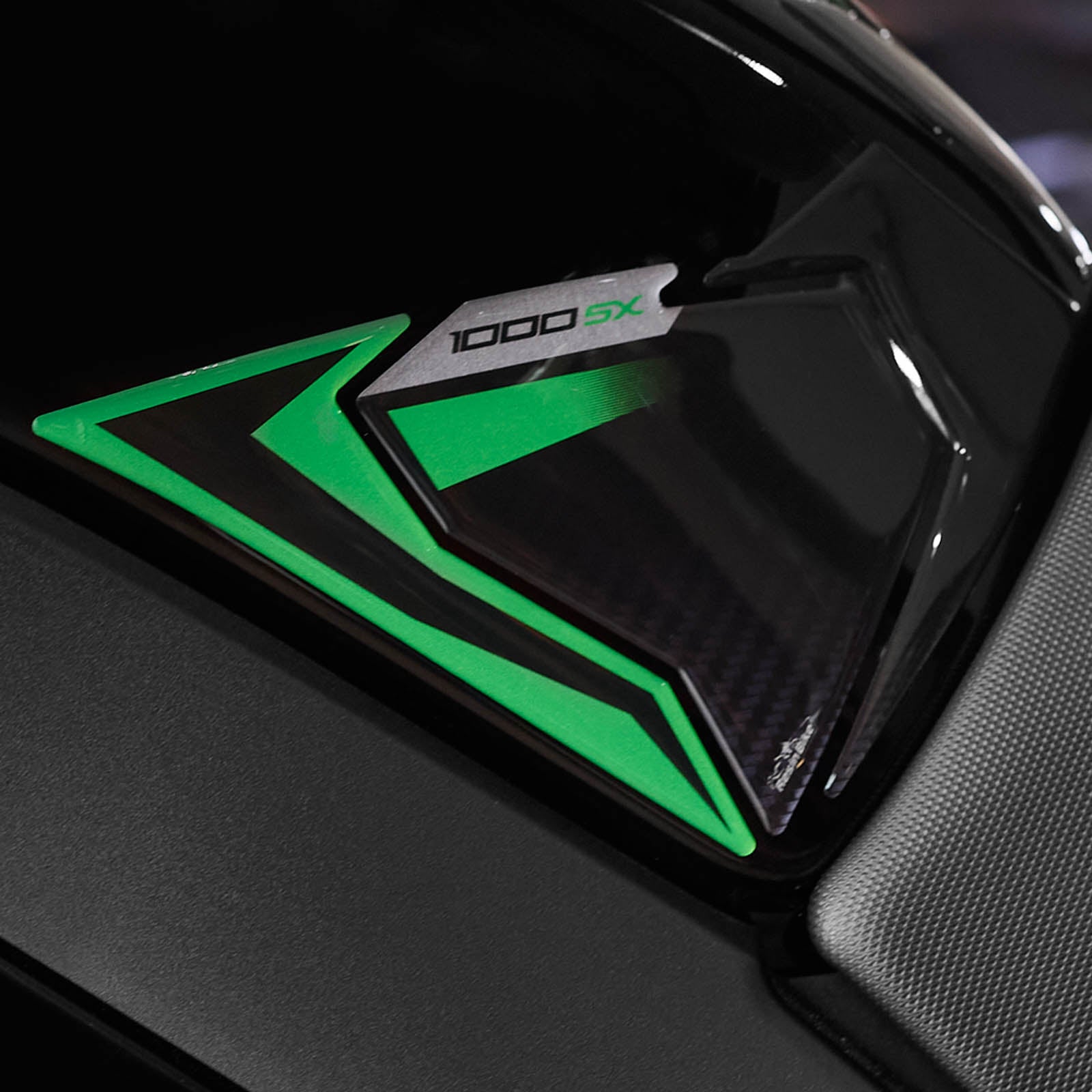 Resin Bike 3D Motorcycle Stickers - Tank Sides | Kawasaki Ninja 1000 SX/SX SE/Tourer 2021>2025 - Pyramid Motorcycle Accessories