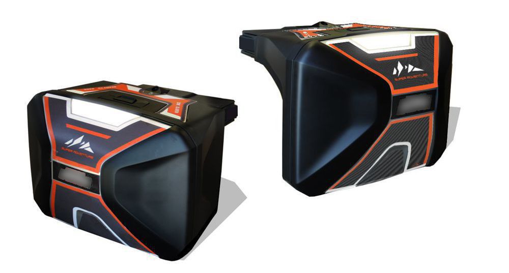 Resin Bike 3D Motorcycle Stickers - Basic Kit | KTM 1290 Super Adventure S 2015>2020 Touring Hard Bags Set - Pyramid Motorcycle Accessories