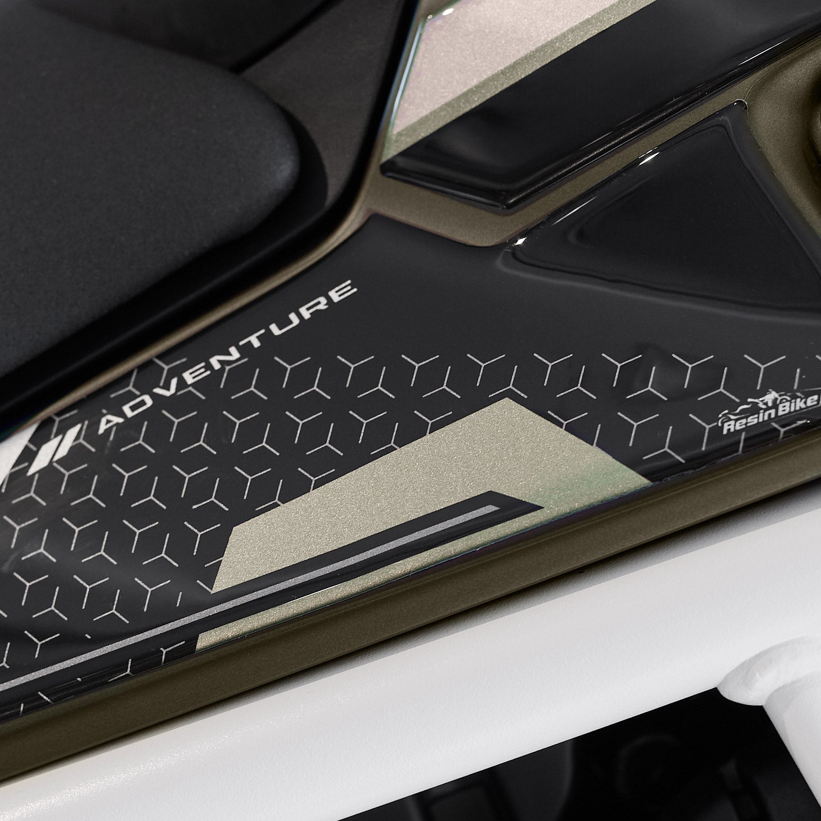 Resin Bike 3D Motorcycle Stickers - Tank Sides | Triumph Tiger 900 Rally Pro 2024>2025 - Pyramid Motorcycle Accessories