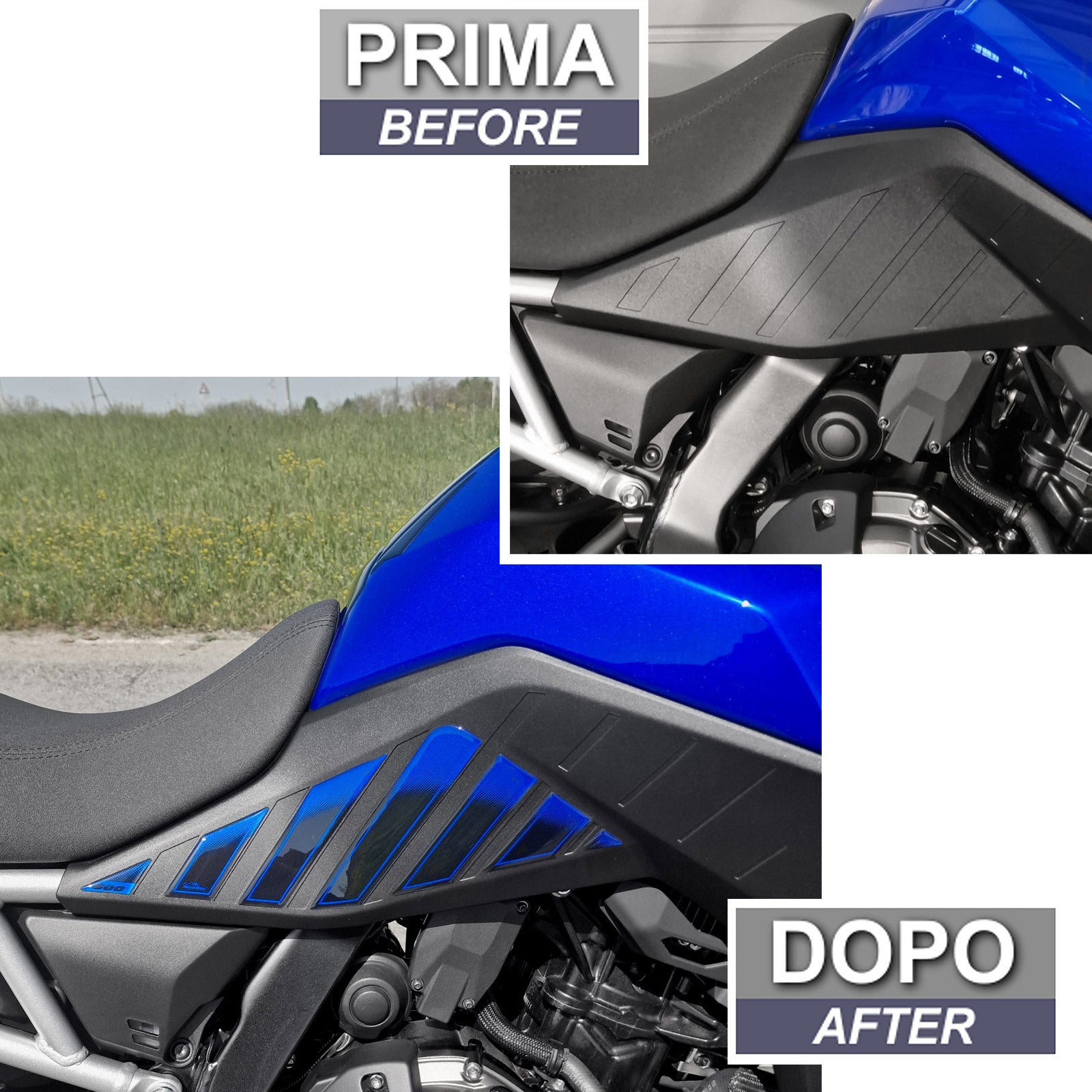 Resin Bike 3D Motorcycle Stickers - Tank Sides | Suzuki V-Strom 800SE 2023>2024 RB-1000712800003 - Pyramid Motorcycle Accessories