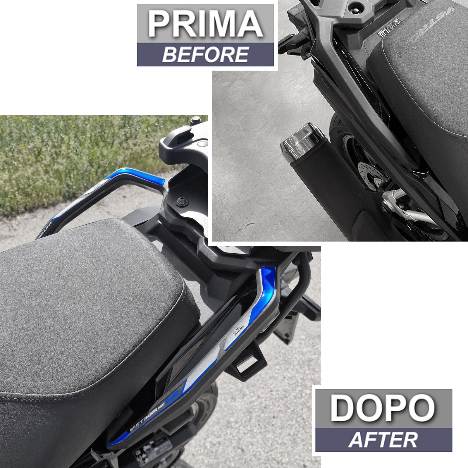 Resin Bike 3D Motorcycle Stickers - Passenger Handles | Suzuki V-Strom 800SE 2023>2024 RB-1000712900000 - Pyramid Motorcycle Accessories