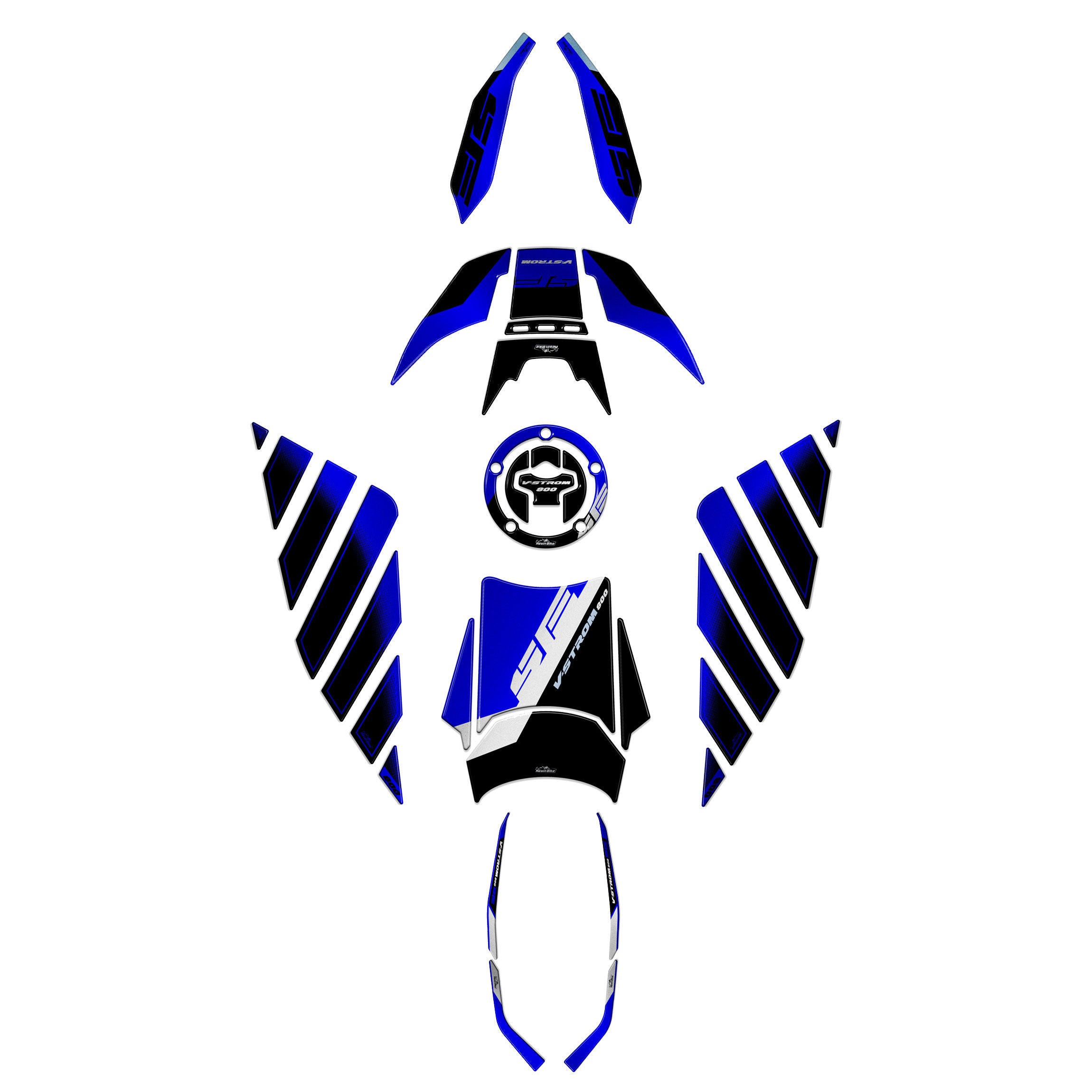 Resin Bike 3D Motorcycle Stickers - Full Kit | Suzuki V-Strom 800SE 2023>2024 RB-1000714500000 - Pyramid Motorcycle Accessories