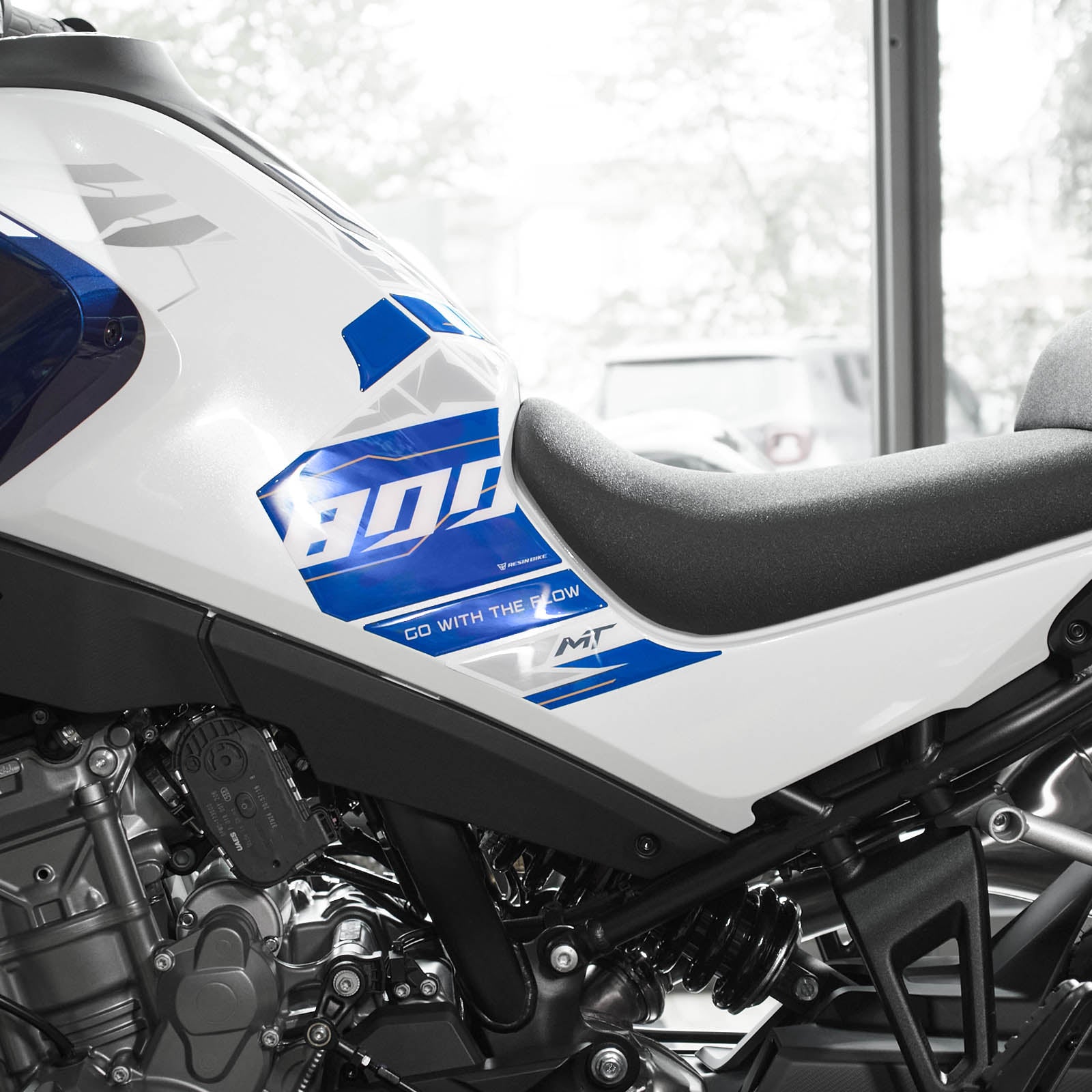 Resin Bike 3D Motorcycle Stickers - Tank Sides | CFMoto 800MT Explore 2023>2025 - Pyramid Motorcycle Accessories