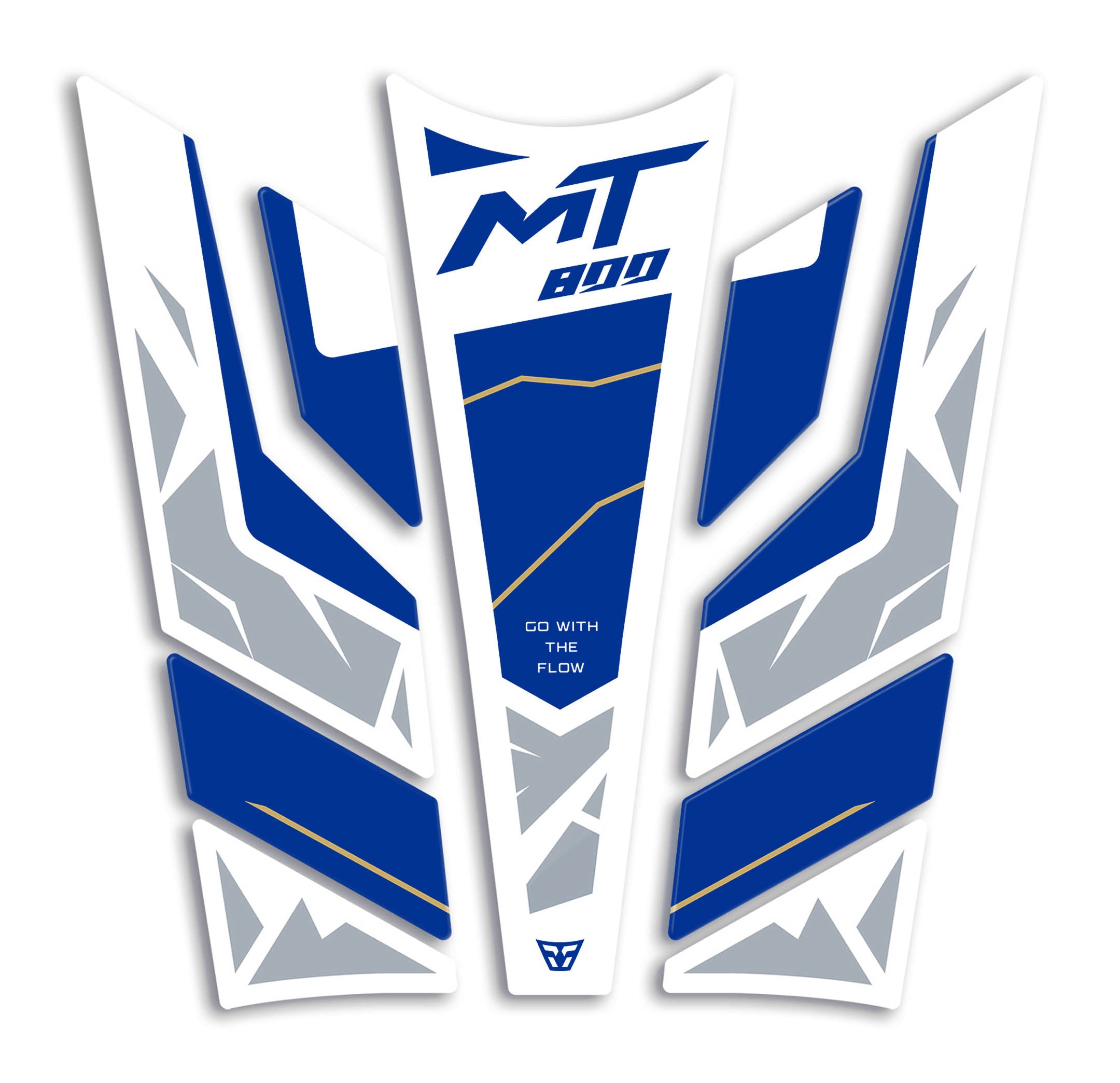 Resin Bike 3D Motorcycle Stickers - Tank Pad | CFMoto 800MT Explore 2023>2025 - Pyramid Motorcycle Accessories