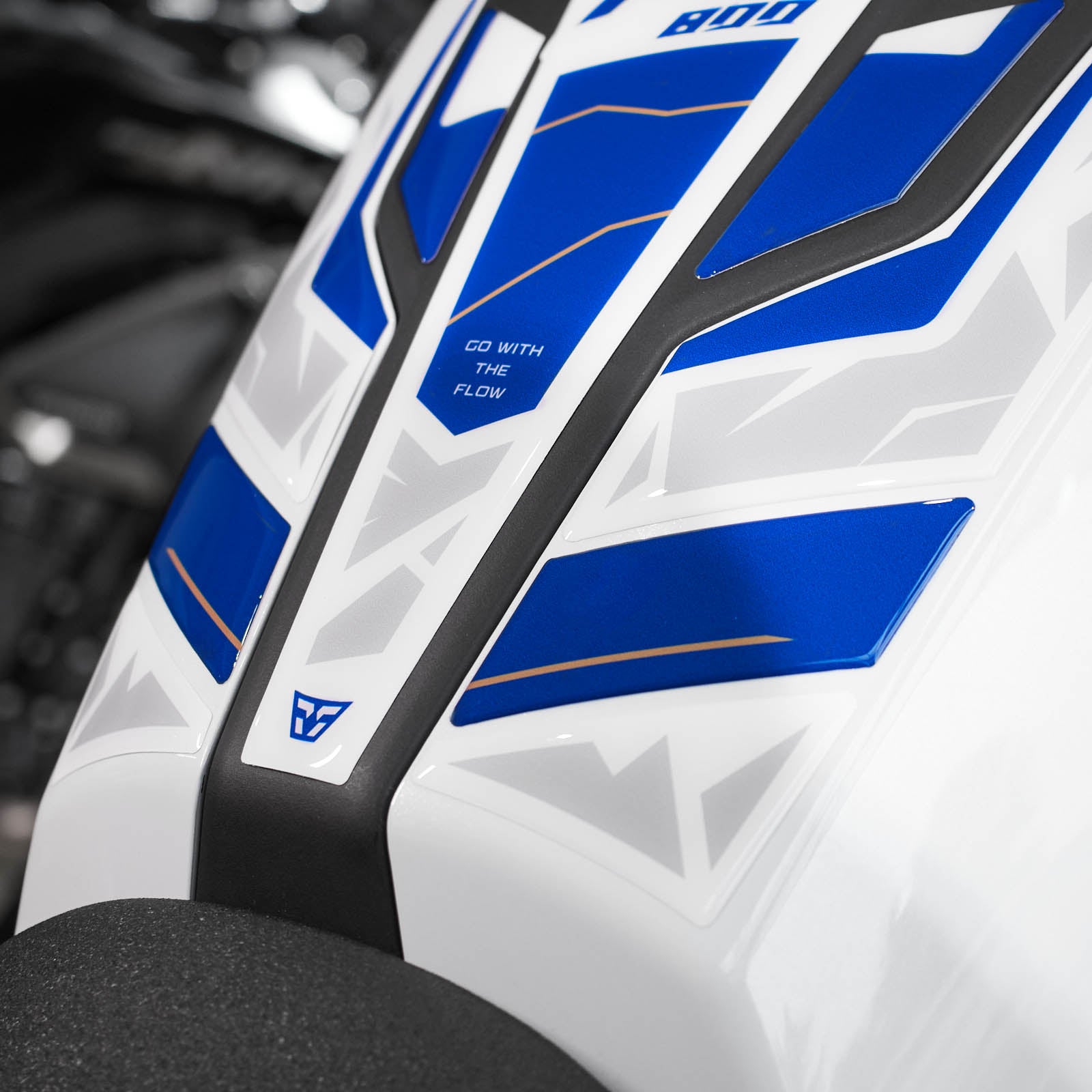 Resin Bike 3D Motorcycle Stickers - Tank Pad | CFMoto 800MT Explore 2023>2025 - Pyramid Motorcycle Accessories