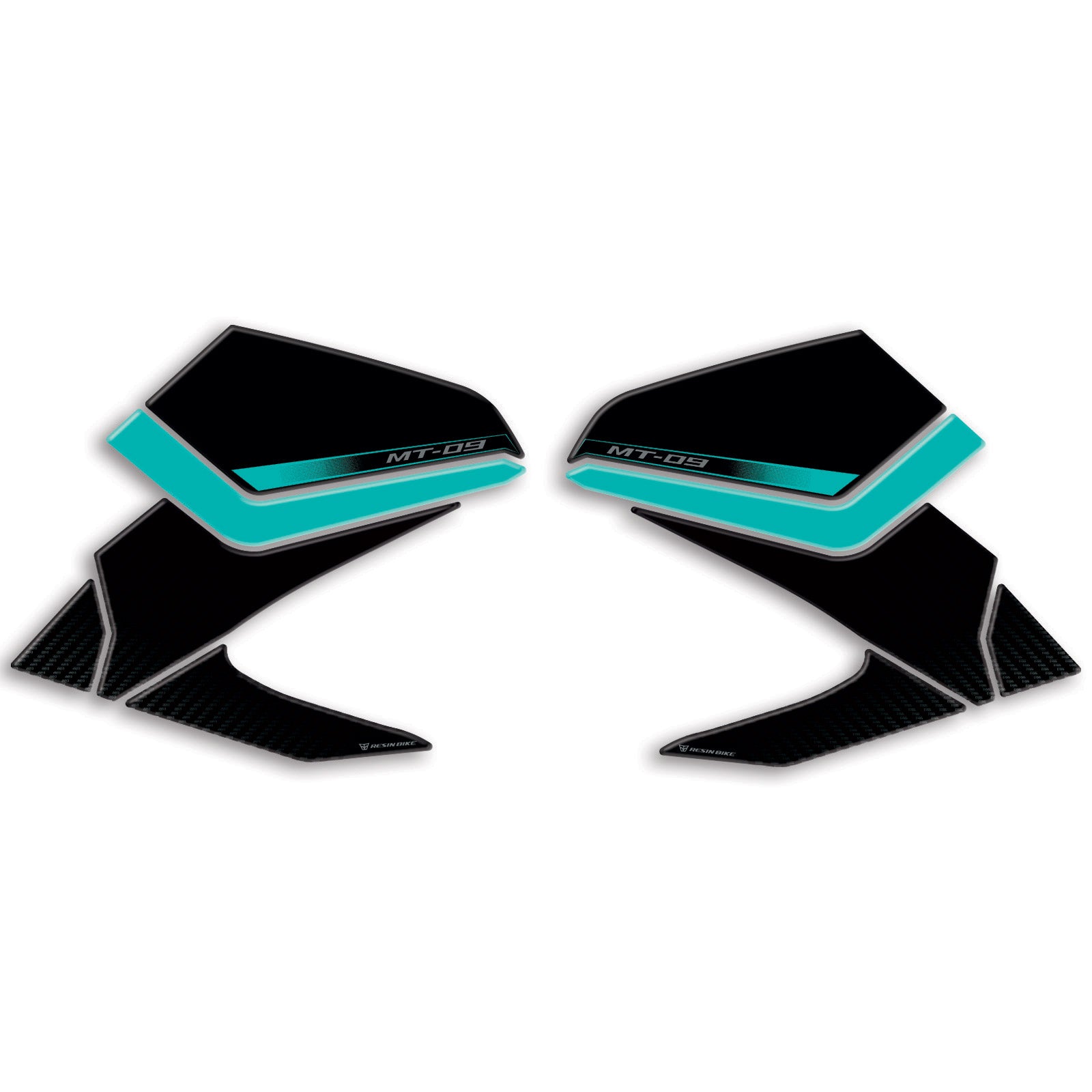 Resin Bike 3D Motorcycle Stickers - Tank Sides | Yamaha MT-09 2024>2025 RB-1000715000004 - Pyramid Motorcycle Accessories