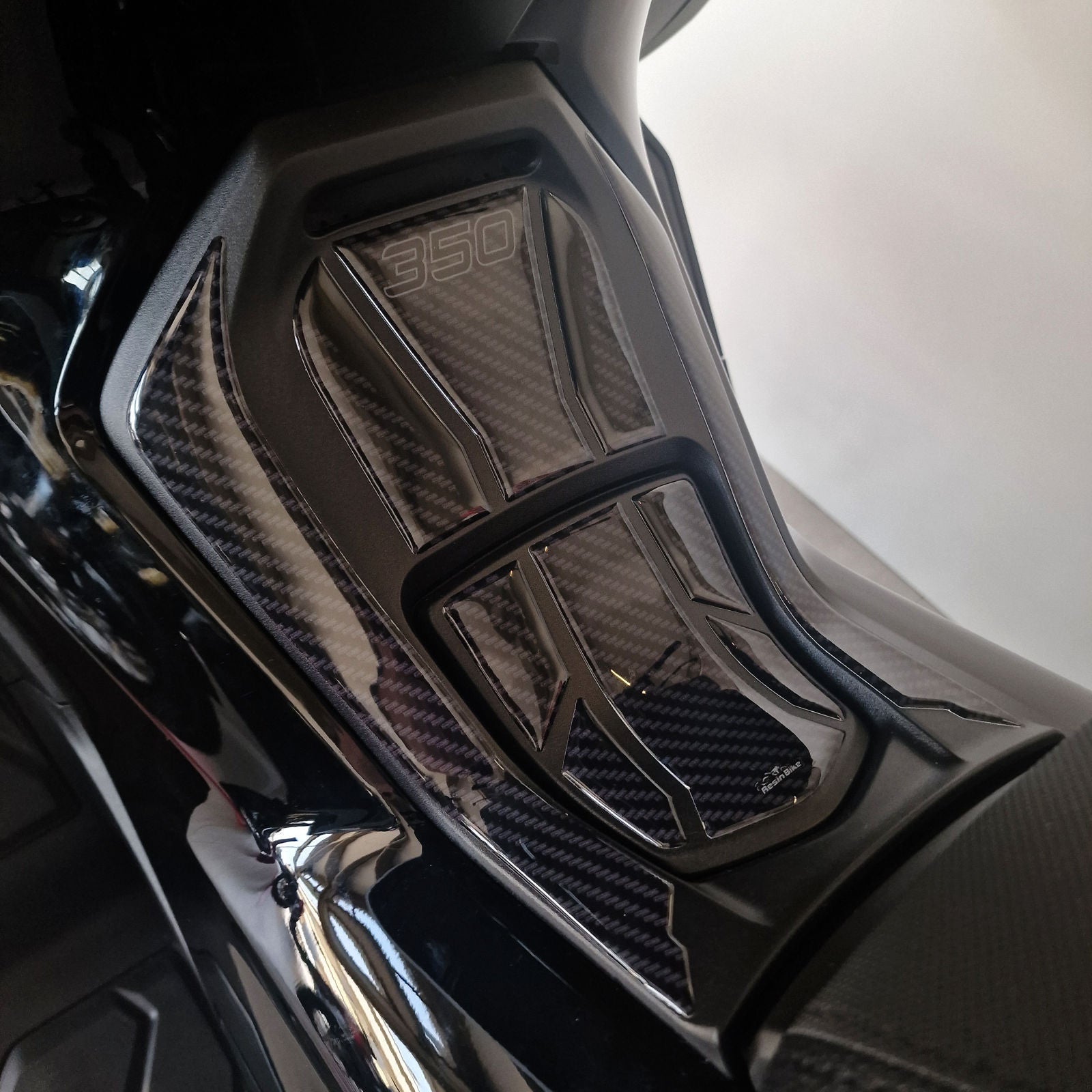 Resin Bike 3D Motorcycle Stickers - Footboard | Honda Forza 350 2022>2025 - Pyramid Motorcycle Accessories