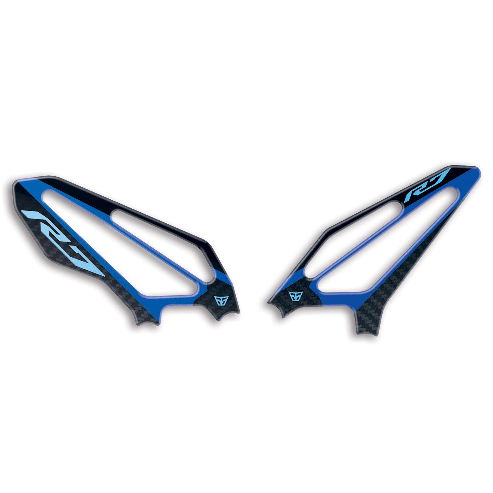 Resin Bike 3D Motorcycle Stickers - Heel Pads | Yamaha YZF-R7 2021>2025 RB-1000716200007 - Pyramid Motorcycle Accessories