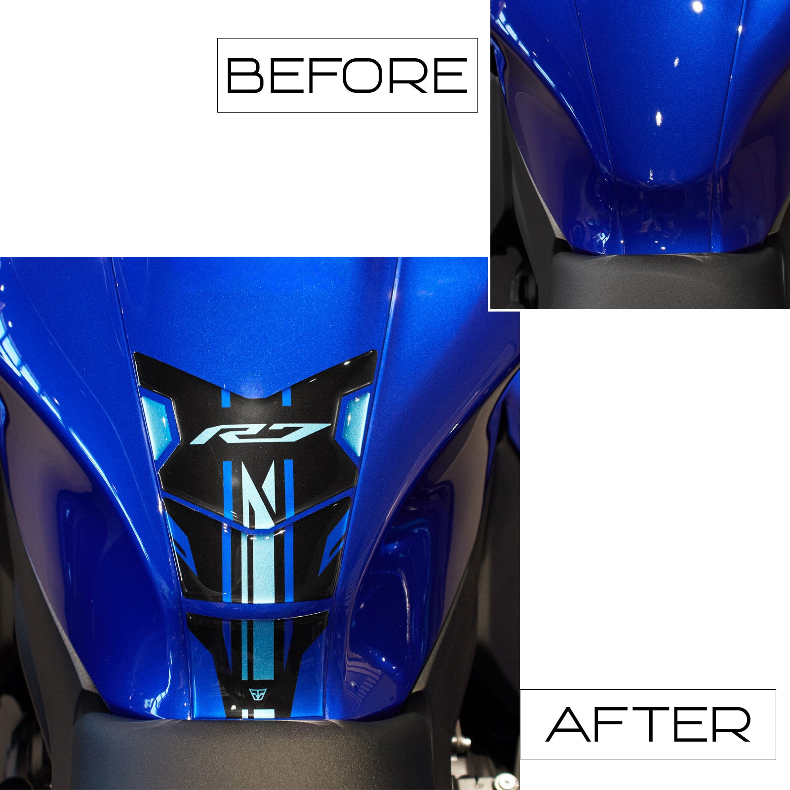 Resin Bike 3D Motorcycle Stickers - Tank Pad | Yamaha YZF-R7 2021>2025 RB-1000715700003 - Pyramid Motorcycle Accessories