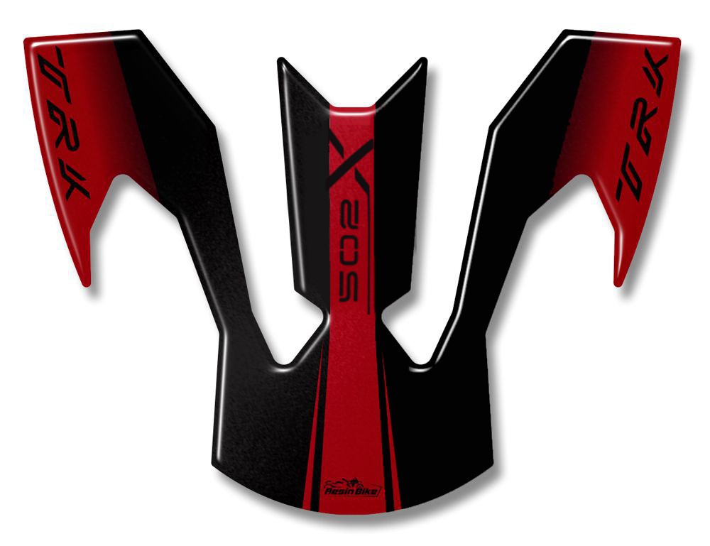 Resin Bike 3D Motorcycle Stickers - Footboard | Benelli TRK 502 X 2022>2020 - Pyramid Motorcycle Accessories