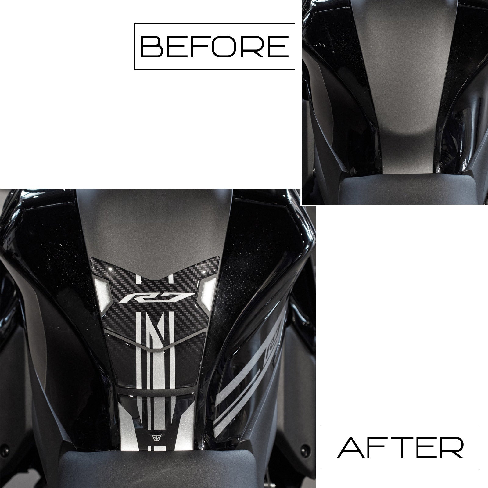 Resin Bike 3D Motorcycle Stickers - Tank Pad | Yamaha YZF-R7 2021>2025 RB-1000716500008 - Pyramid Motorcycle Accessories
