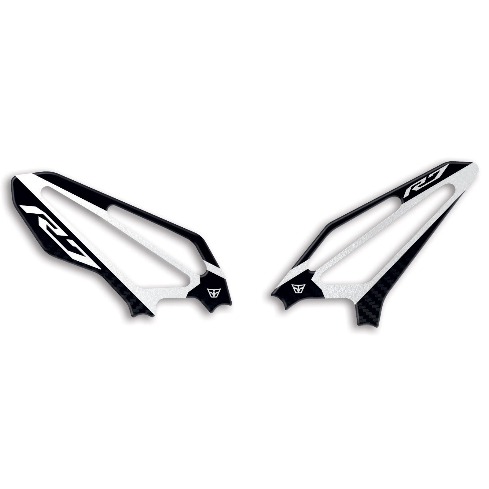 Resin Bike 3D Motorcycle Stickers - Heel Pads | Yamaha YZF-R7 2021>2025 RB-1000716800009 - Pyramid Motorcycle Accessories