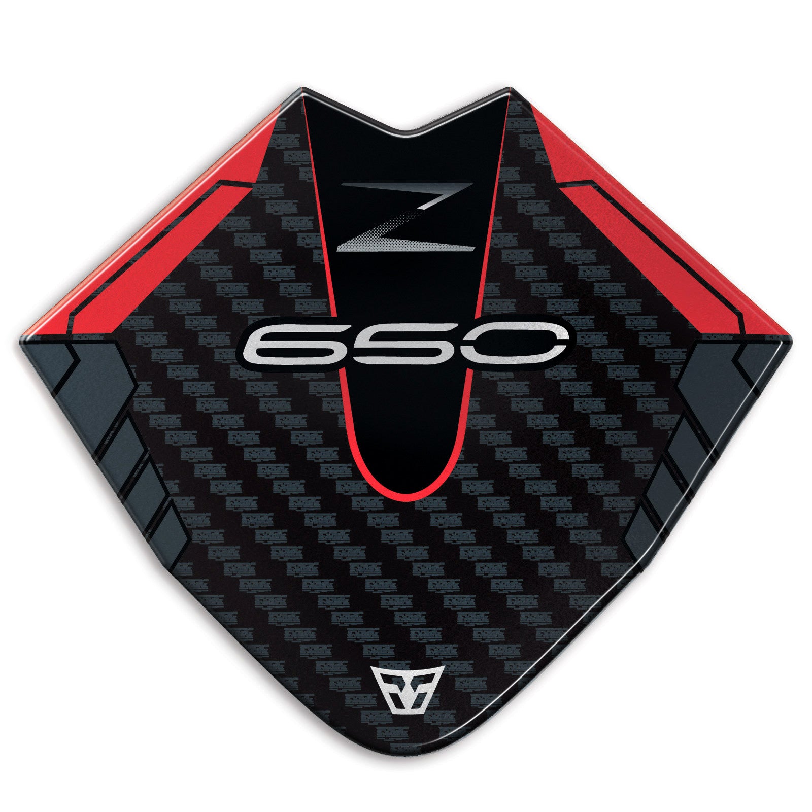 Resin Bike 3D Motorcycle Stickers - Windshield | Kawasaki Z 650 2021>2025 - Pyramid Motorcycle Accessories