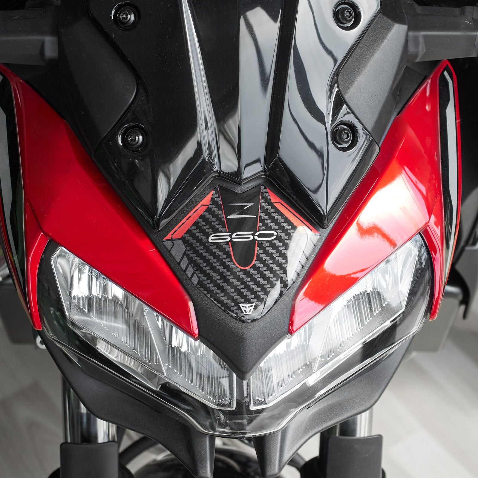 Resin Bike 3D Motorcycle Stickers - Windshield | Kawasaki Z 650 2021>2025 - Pyramid Motorcycle Accessories