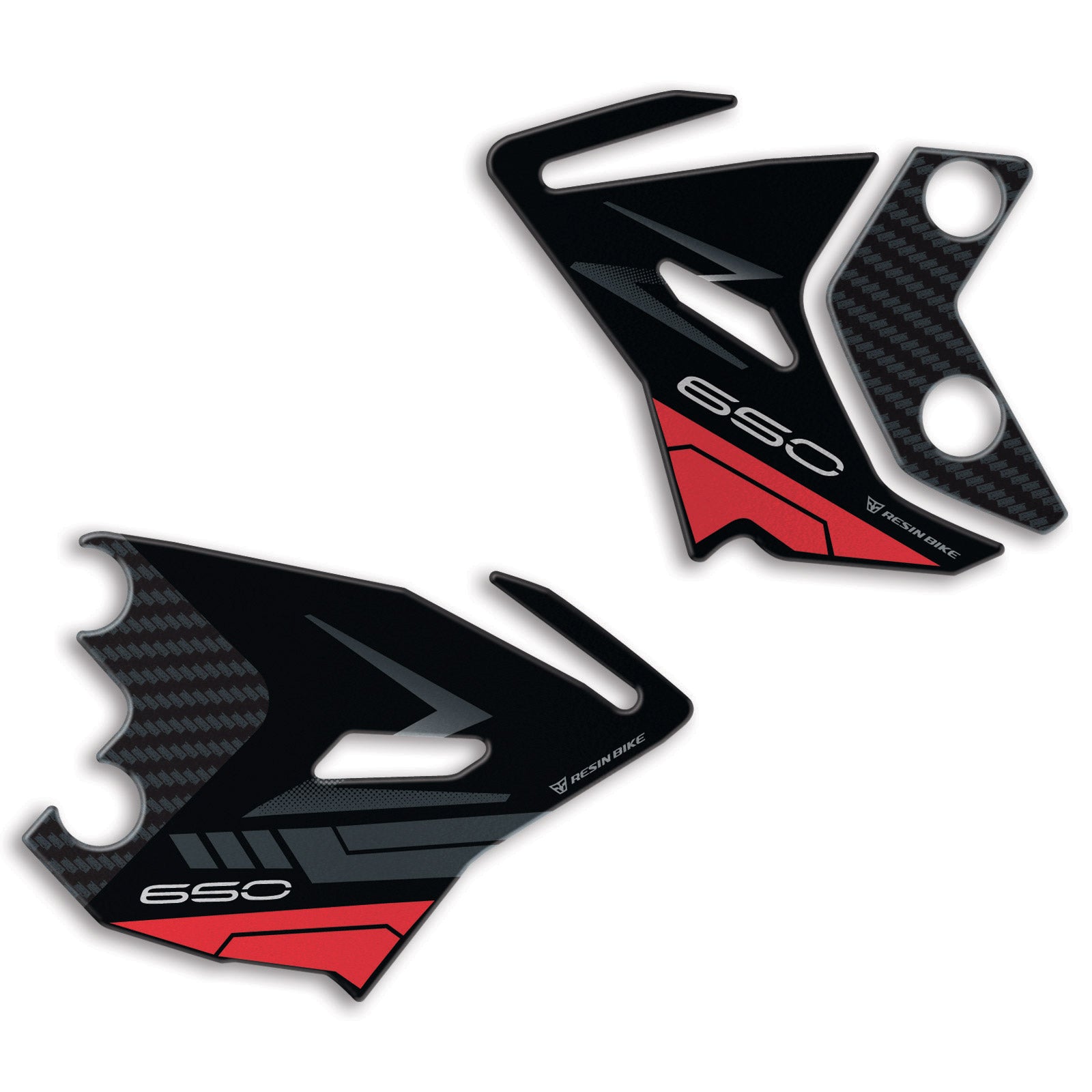 Resin Bike 3D Motorcycle Stickers - Key Area | Kawasaki Z 650 2021>2025 RB-1000719200004 - Pyramid Motorcycle Accessories