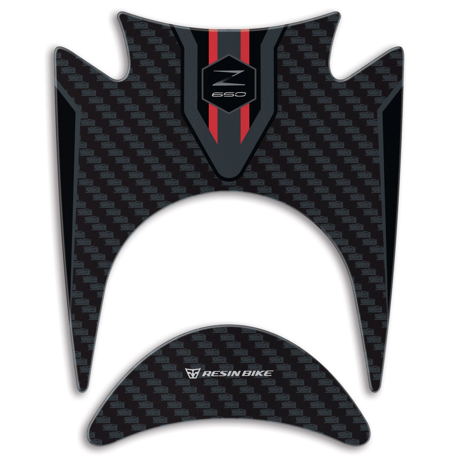 Resin Bike 3D Motorcycle Stickers - Key Area | Kawasaki Z 650 2021>2025 - Pyramid Motorcycle Accessories