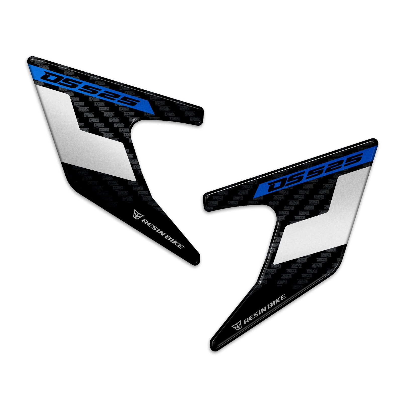 Resin Bike 3D Motorcycle Stickers - Heel Pads | Voge DS525X 2023>2025 RB-1000719900003 - Pyramid Motorcycle Accessories