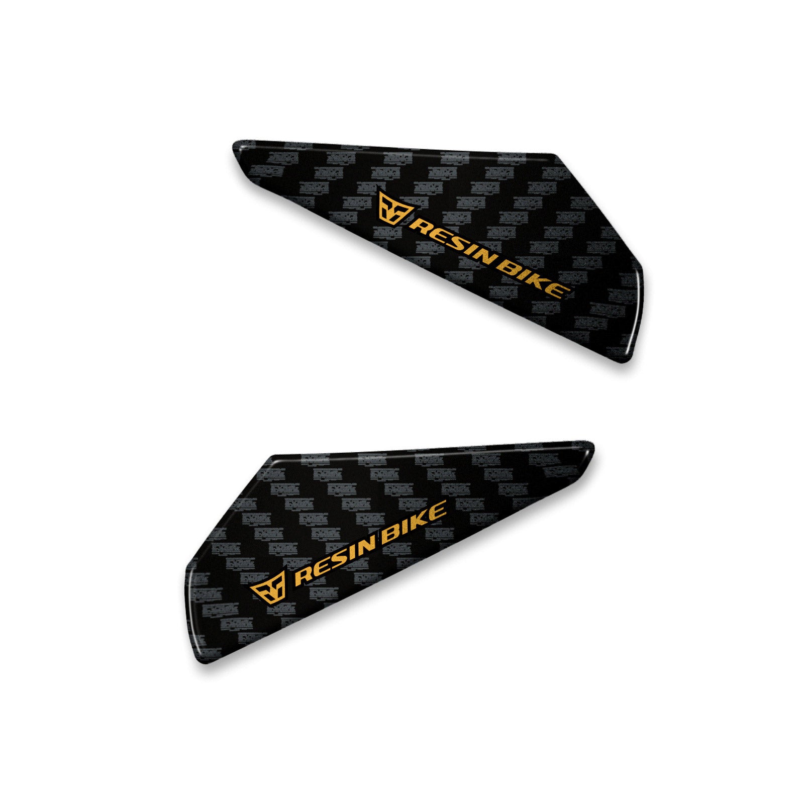 Resin Bike 3D Motorcycle Stickers - Heel Pads | Kove 800X 2024>2026 - Pyramid Motorcycle Accessories