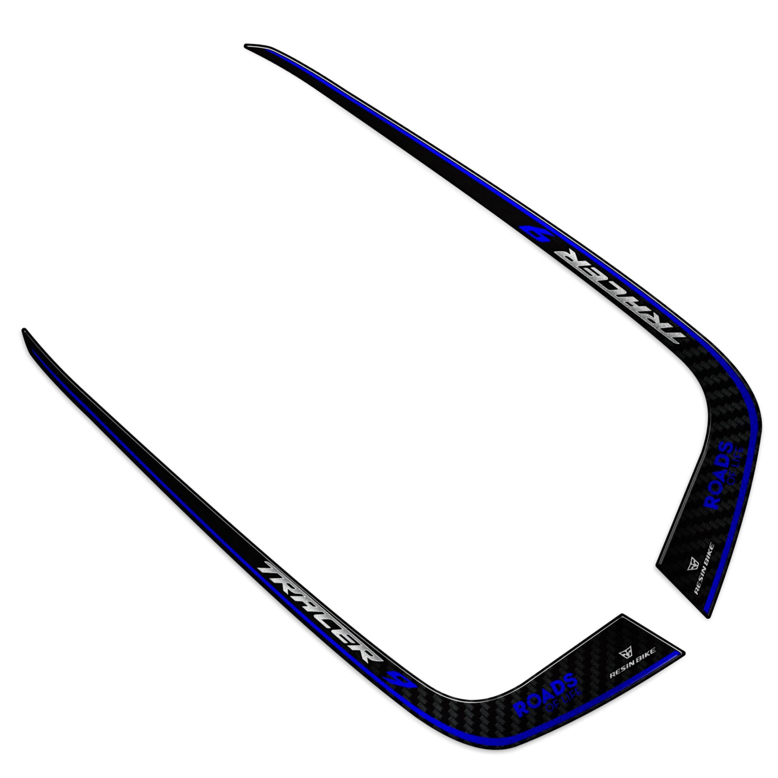 Resin Bike 3D Motorcycle Stickers - Passenger Handles | Yamaha Tracer 9 / 9 GT / 9 GT+ 2021>2024 RB-1000722200008 - Pyramid Motorcycle Accessories