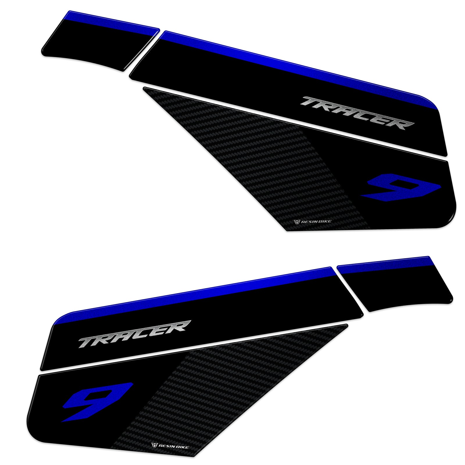 Resin Bike 3D Motorcycle Stickers - Tank Sides | Yamaha Tracer 9/9GT/9GT+ 2021>2024 - Pyramid Motorcycle Accessories
