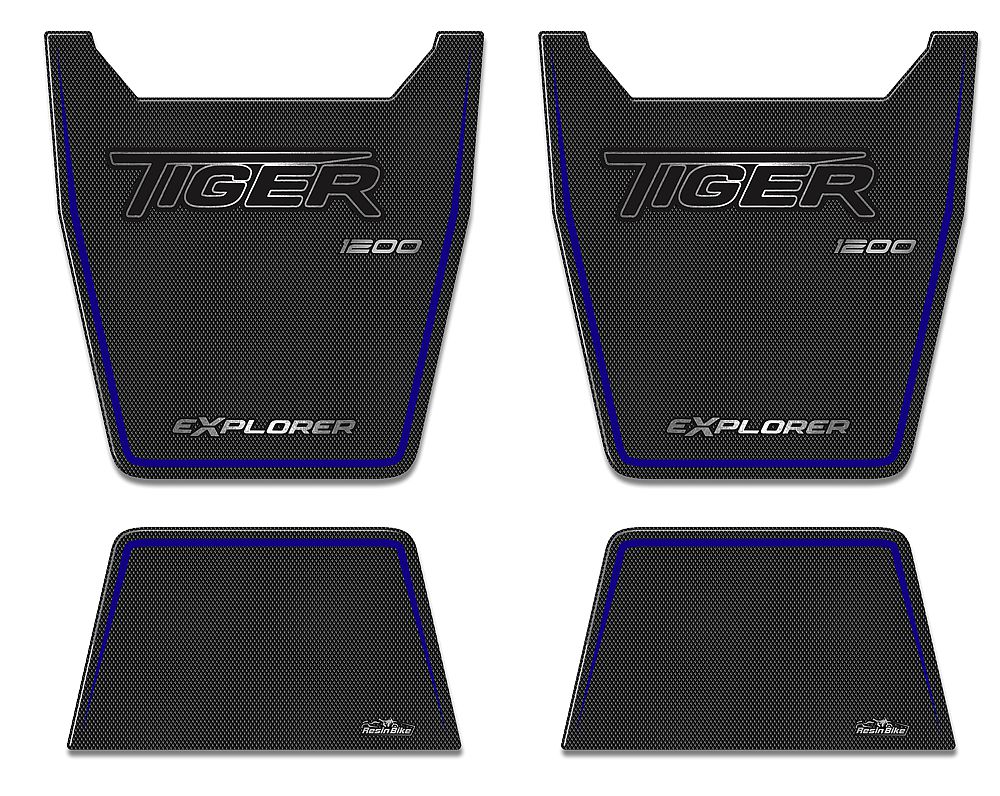 Resin Bike 3D Motorcycle Stickers - Panniers | Triumph Tiger 1200 RB-BA977672 - Pyramid Motorcycle Accessories