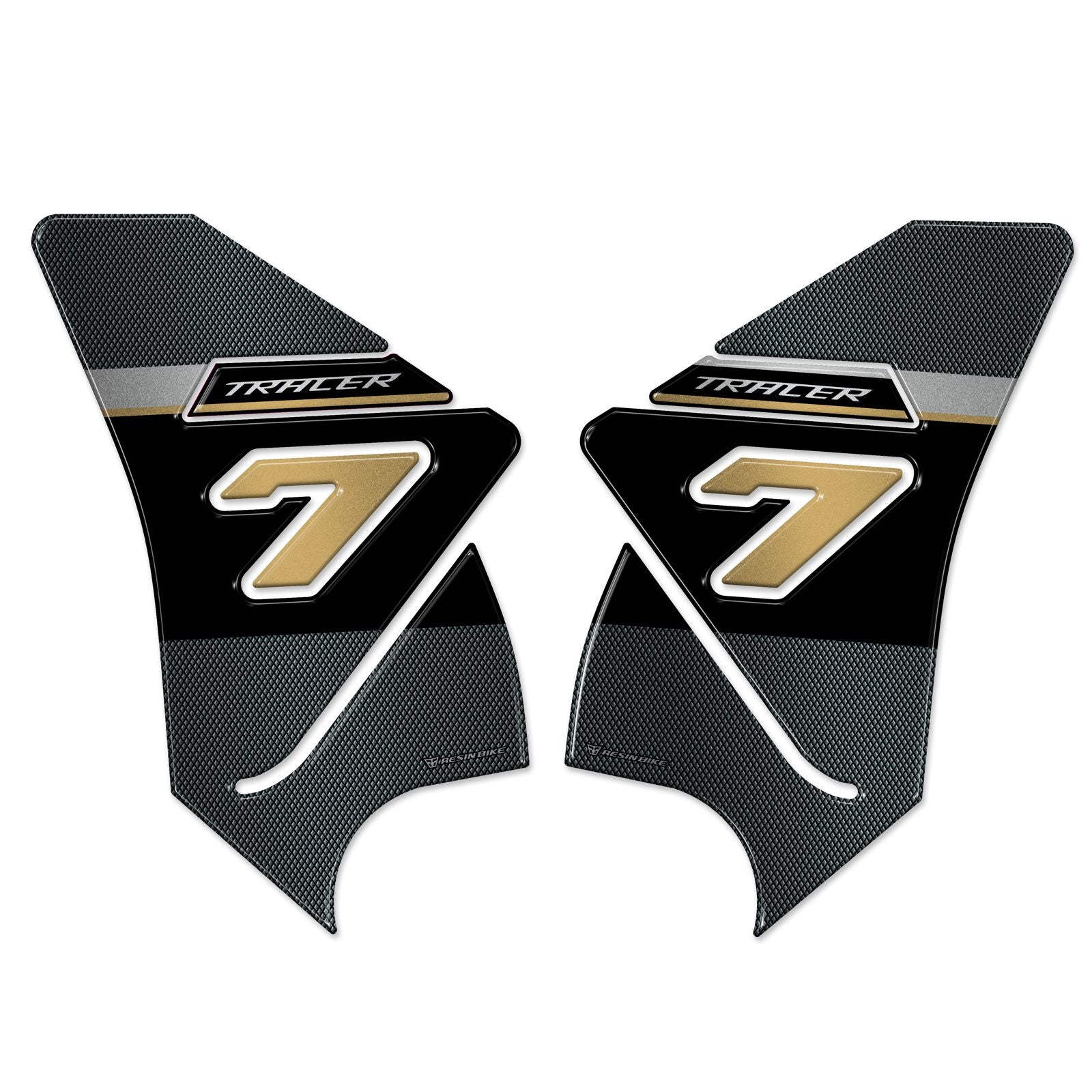 Resin Bike 3D Motorcycle Stickers - Tank Sides | Yamaha Tracer 7 / 7GT 2021>2024 - Pyramid Motorcycle Accessories