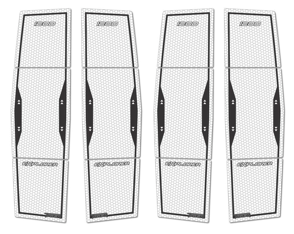 Resin Bike 3D Motorcycle Stickers - Panniers | Triumph Tiger 1200 RB-B24629K1 - Pyramid Motorcycle Accessories