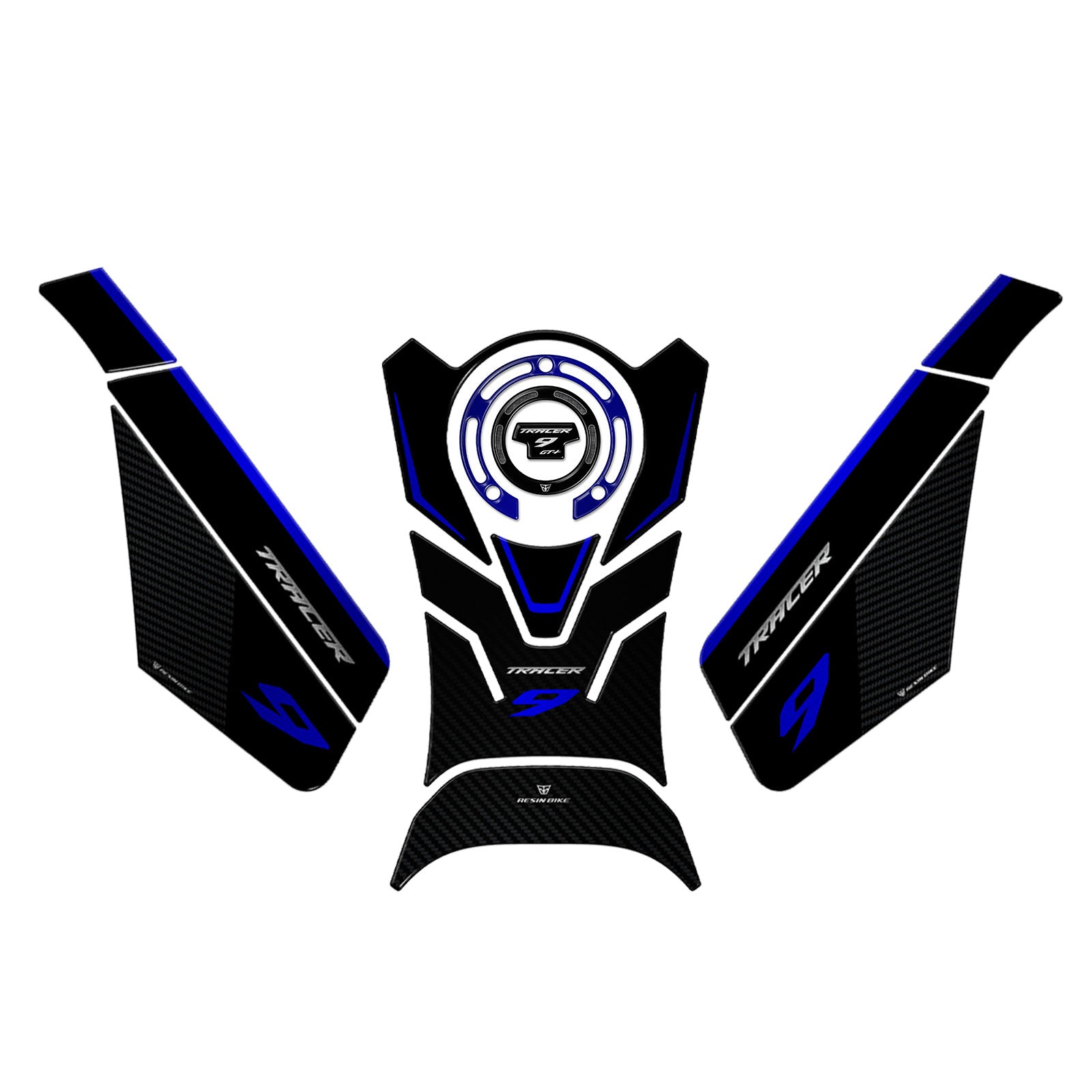 Resin Bike 3D Motorcycle Stickers - Basic Kit | Yamaha Tracer 9 GT+ 2025>2026 - Pyramid Motorcycle Accessories