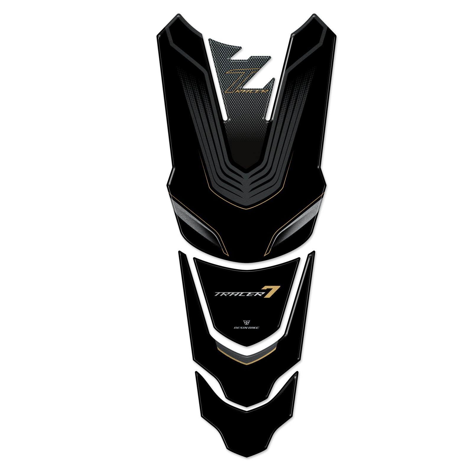 Resin Bike 3D Motorcycle Stickers - Tank Pad | Yamaha Tracer 7 / 7GT 2021>2024 RB-1000722500009 - Pyramid Motorcycle Accessories