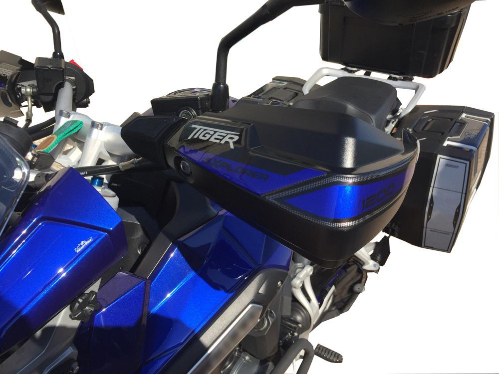 Resin Bike 3D Motorcycle Stickers - Handguards | Triumph Tiger 1200 2011>2015 - Pyramid Motorcycle Accessories