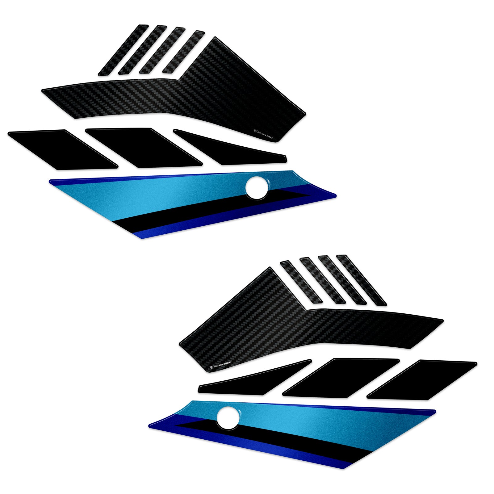 Resin Bike 3D Motorcycle Stickers - Tank Sides | Yamaha YZF-R1 2020>2024 - Pyramid Motorcycle Accessories