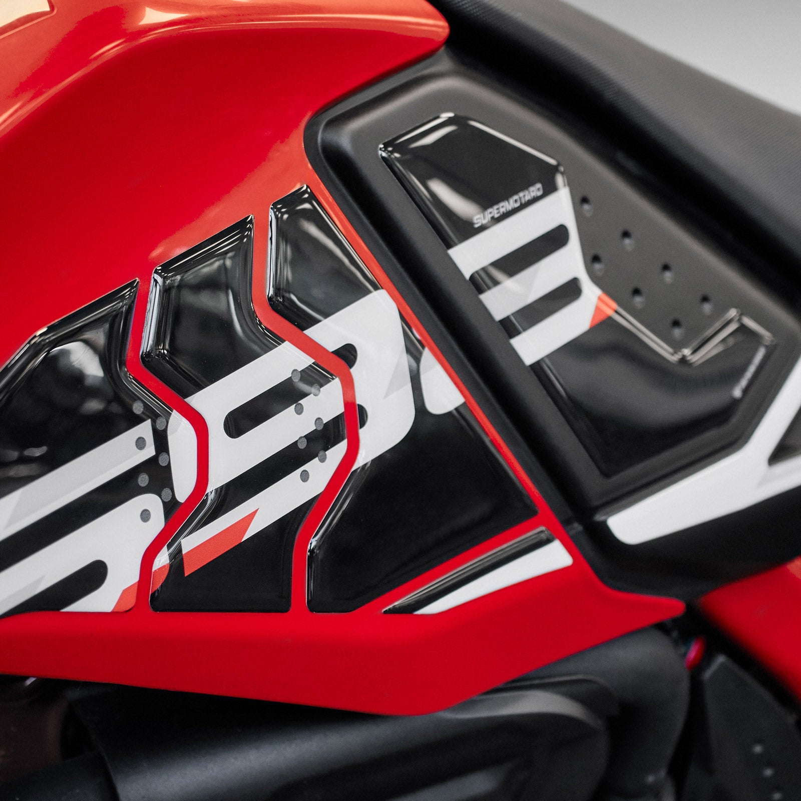 Resin Bike 3D Motorcycle Stickers - Tank Sides | Ducati Hypermotard 698 Mono 2024>2026 - Pyramid Motorcycle Accessories