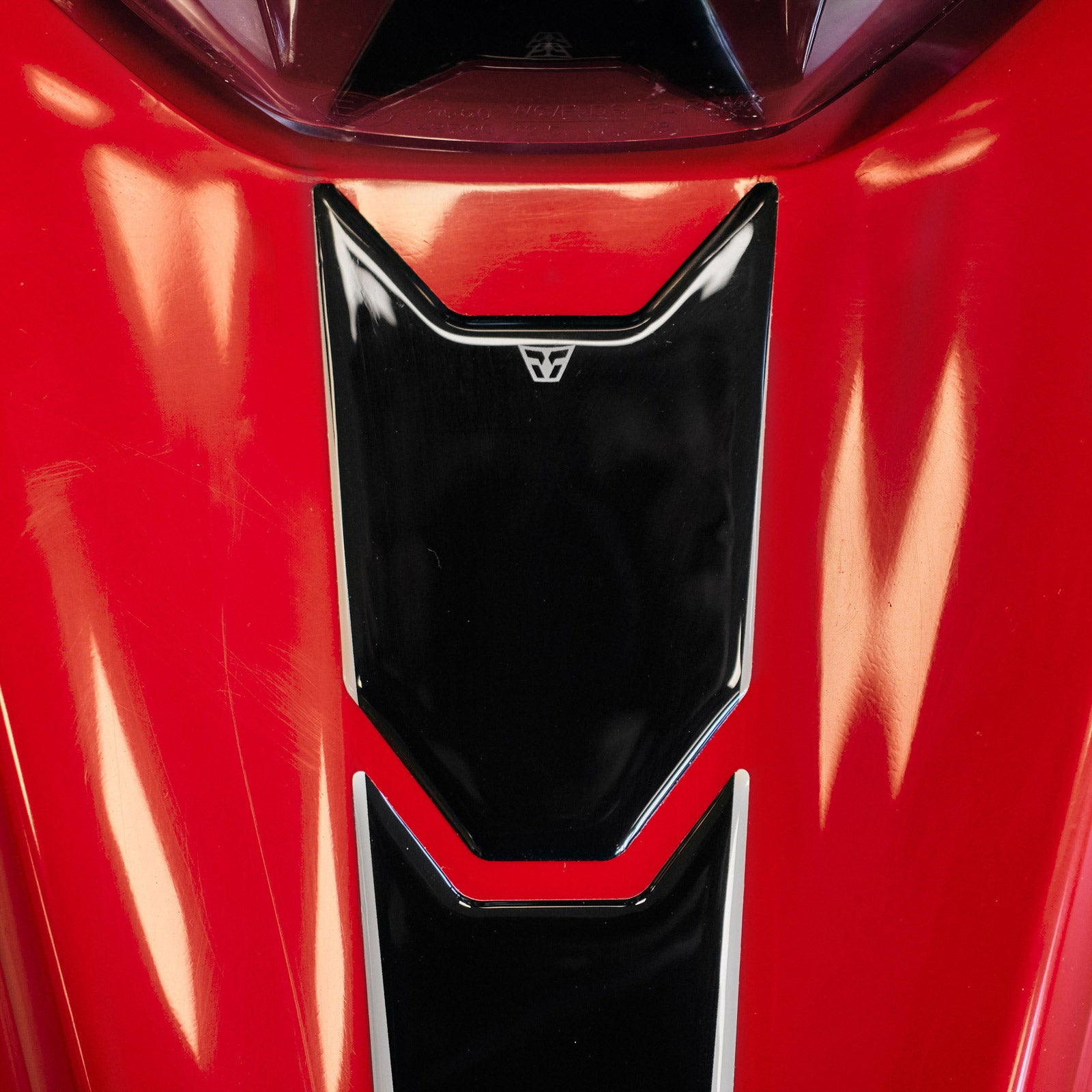 Resin Bike 3D Motorcycle Stickers - Front Fender | Ducati Hypermotard 698 Mono 2024>2026 RB-1000725400009 - Pyramid Motorcycle Accessories