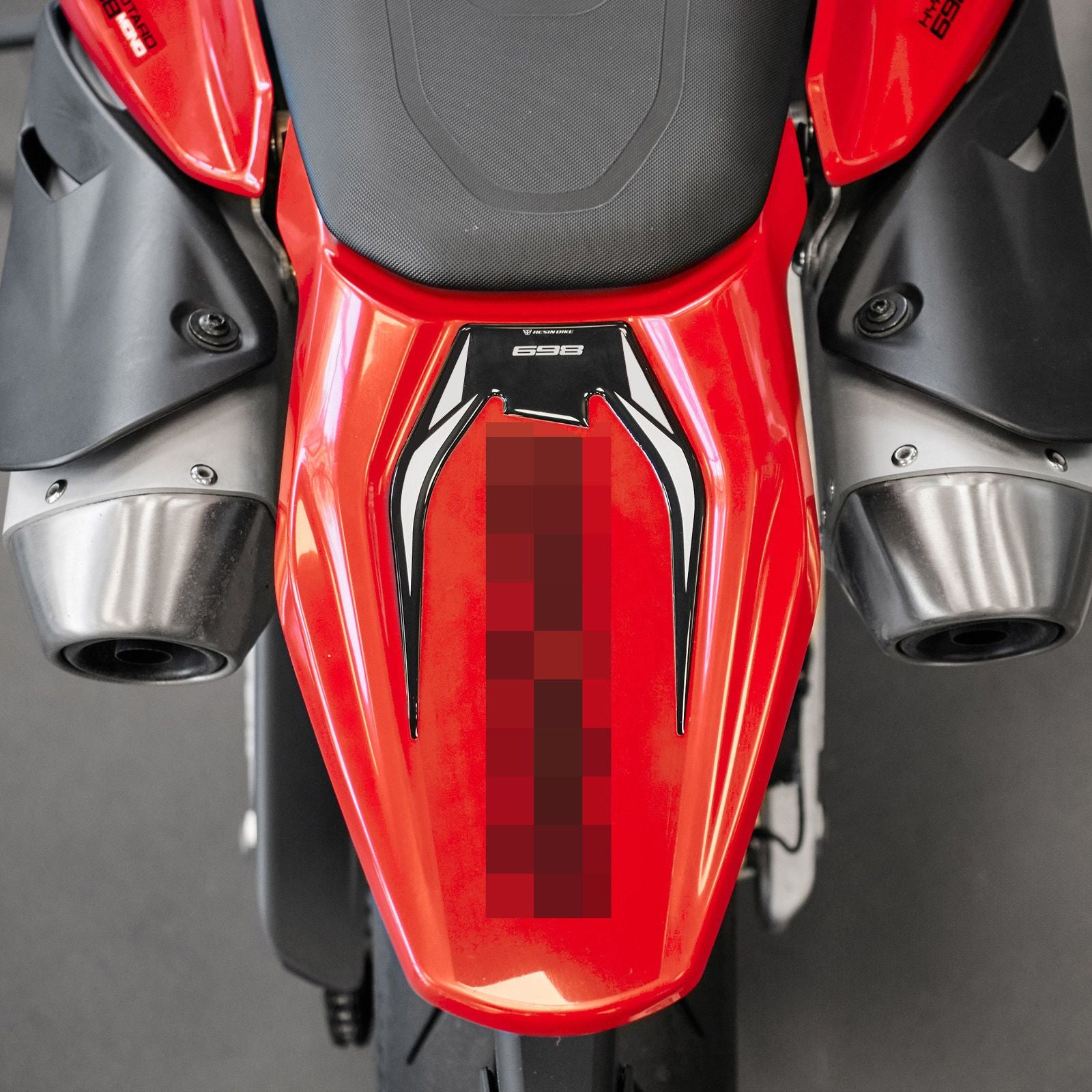 Resin Bike 3D Motorcycle Stickers - Basic Kit | Ducati Hypermotard 698 Mono 2024>2026 RB-1000725900004 - Pyramid Motorcycle Accessories