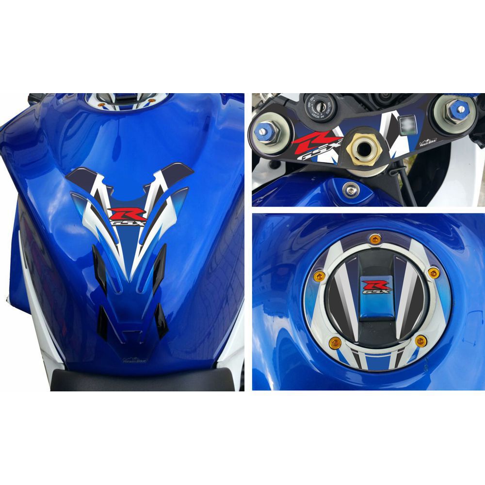 Resin Bike 3D Motorcycle Stickers - Top Yoke | Suzuki GSX-R 600 / 750 2006>2015 - Pyramid Motorcycle Accessories