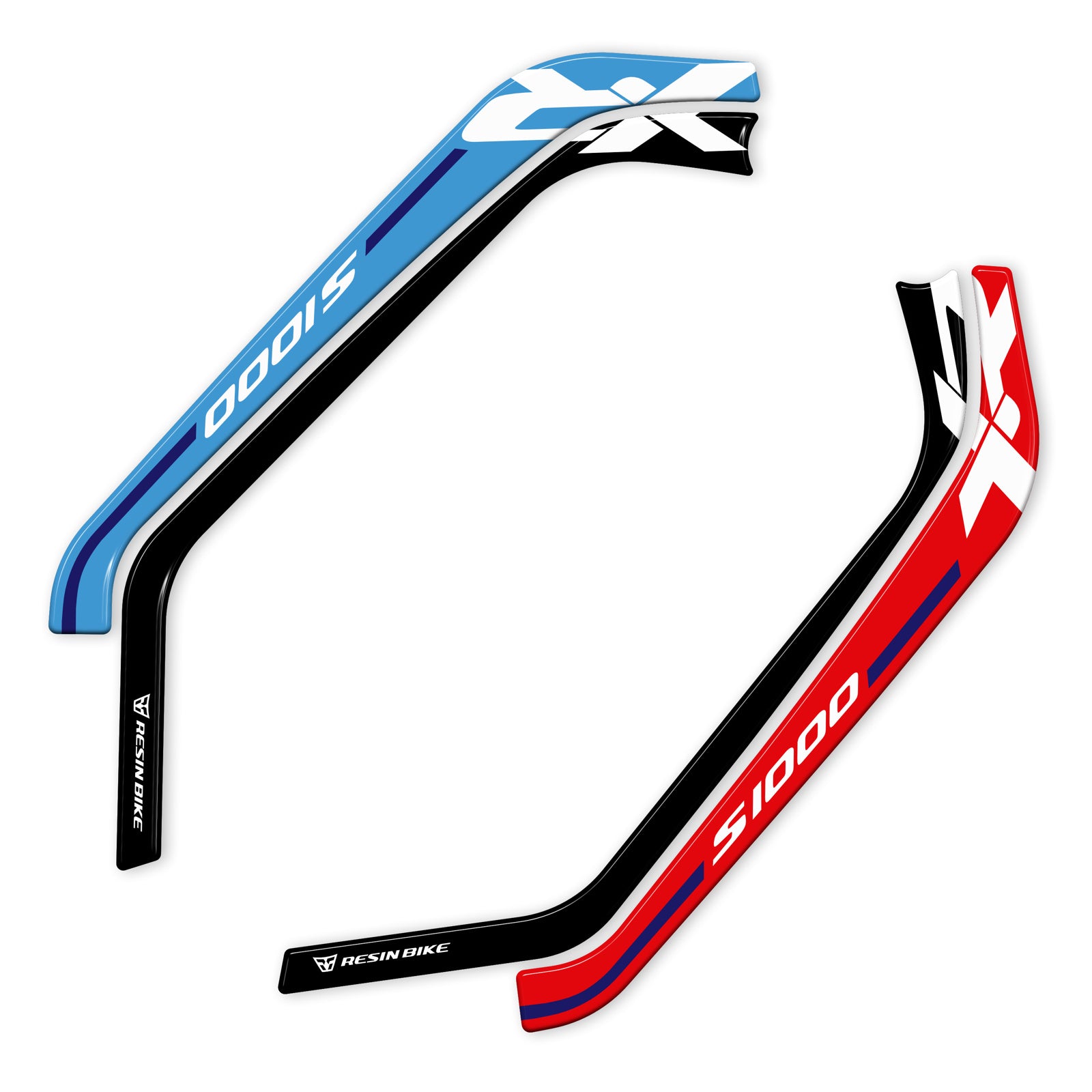 Resin Bike 3D Motorcycle Stickers - Passenger Handles | BMW S 1000 XR 2020>2025 - Pyramid Motorcycle Accessories