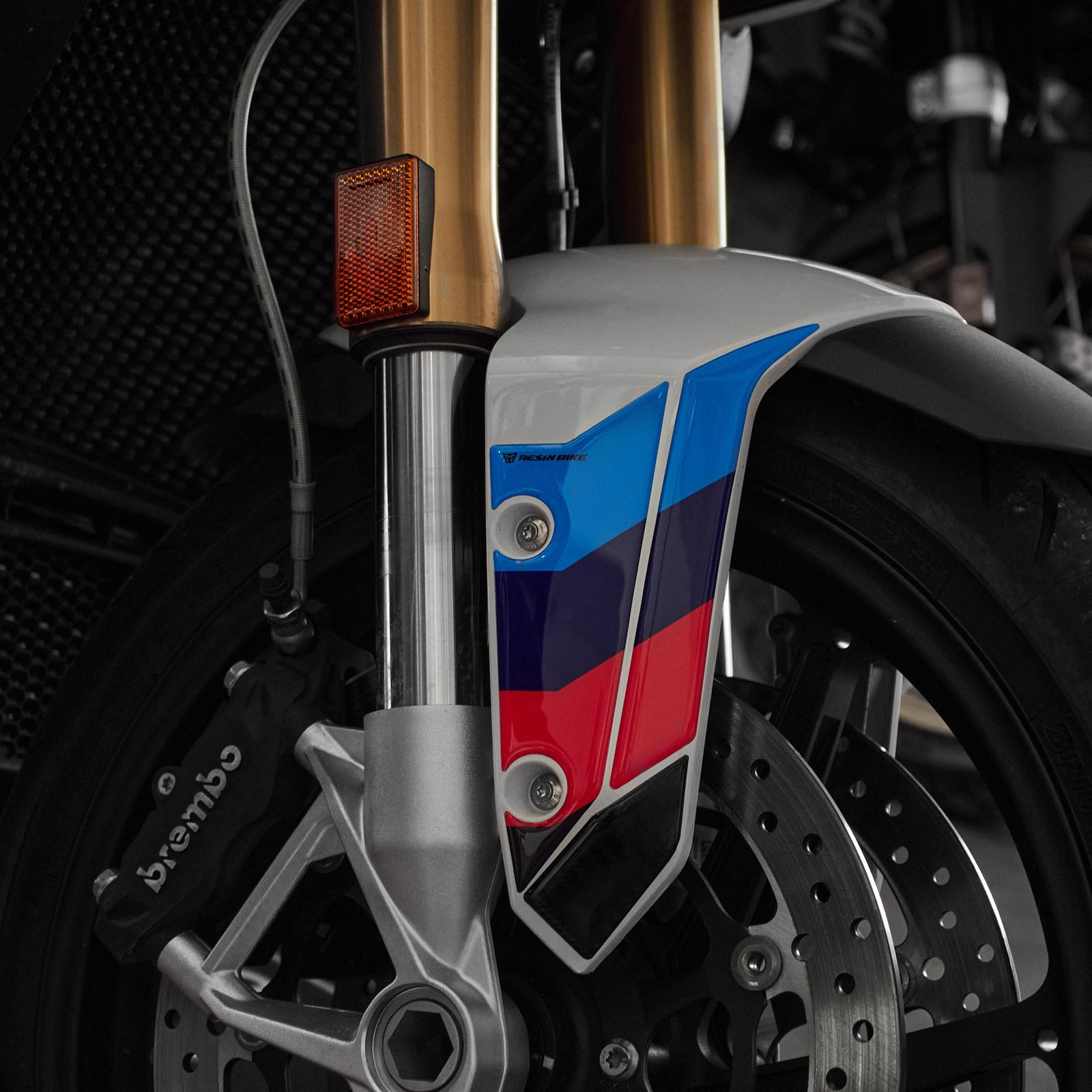 Resin Bike 3D Motorcycle Stickers - Front Fender Sides | BMW S 1000 XR 2020>2025 - Pyramid Motorcycle Accessories