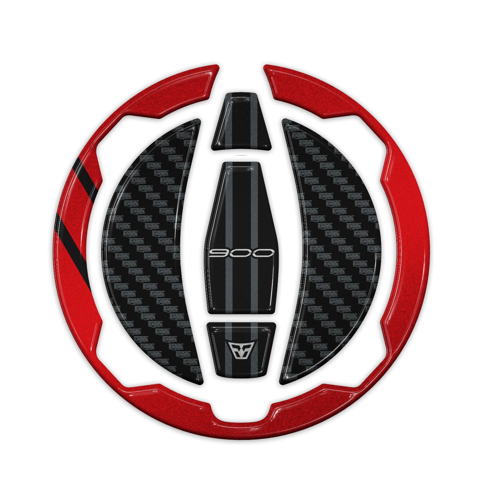 Resin Bike 3D Motorcycle Stickers - Fuel Cap | Kawasaki Z 900 2021>2024 RB-1000730900006 - Pyramid Motorcycle Accessories