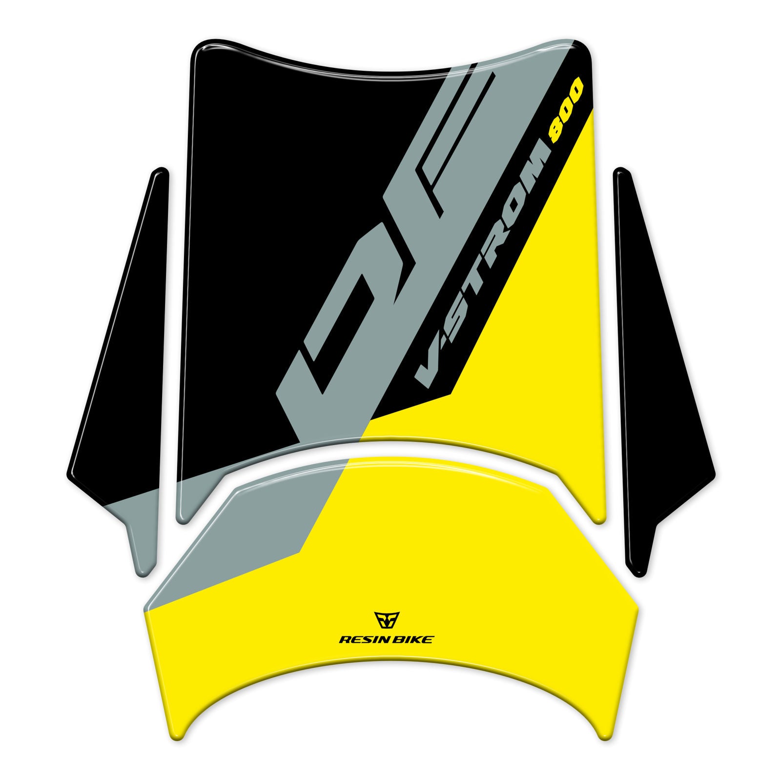 Resin Bike 3D Motorcycle Stickers - Basic Kit | Suzuki V-Strom 800DE 2023>2024 RB-1000732000001 - Pyramid Motorcycle Accessories