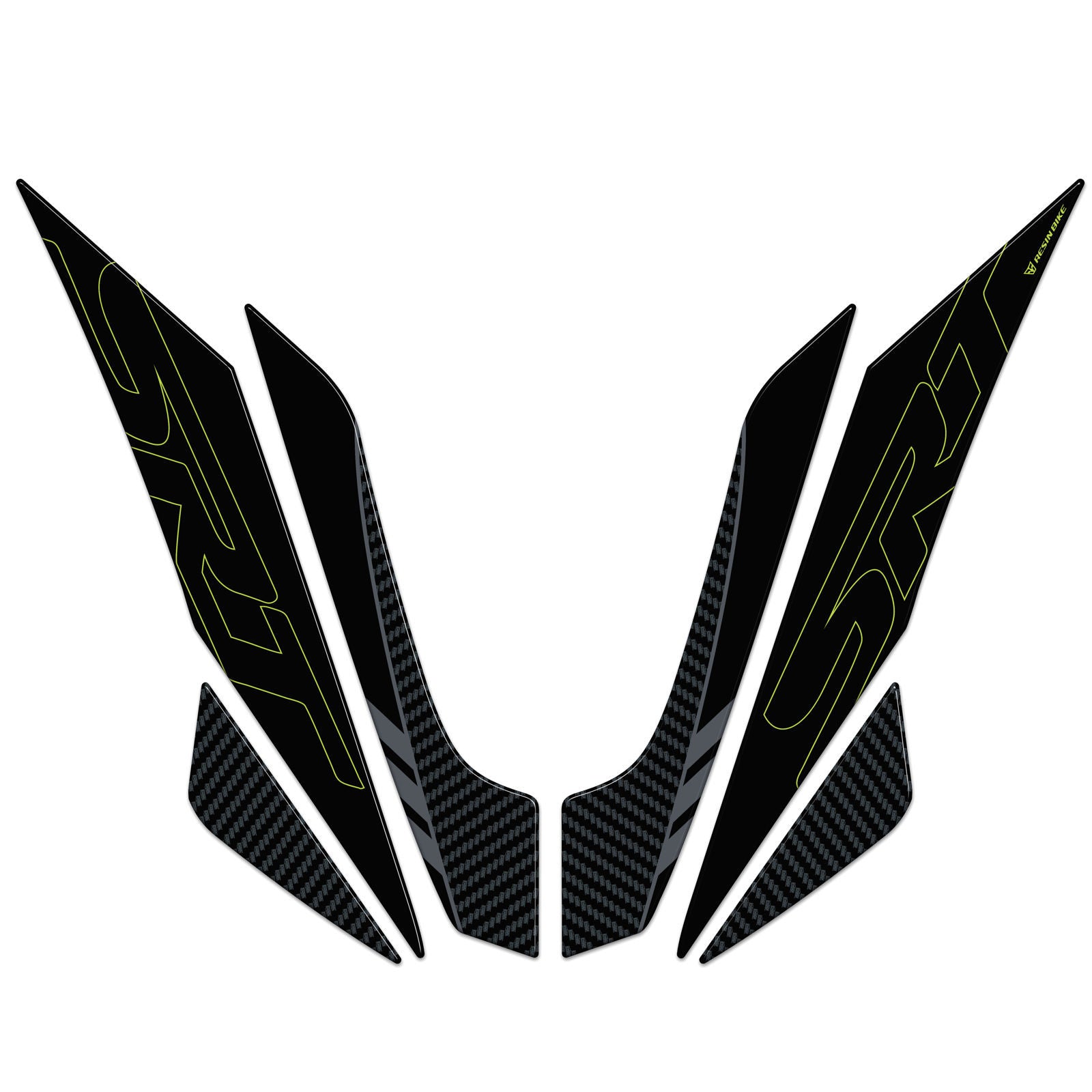 Resin Bike 3D Motorcycle Stickers - Beak | QJMotor SRT 700 X 2024>2025 - Pyramid Motorcycle Accessories