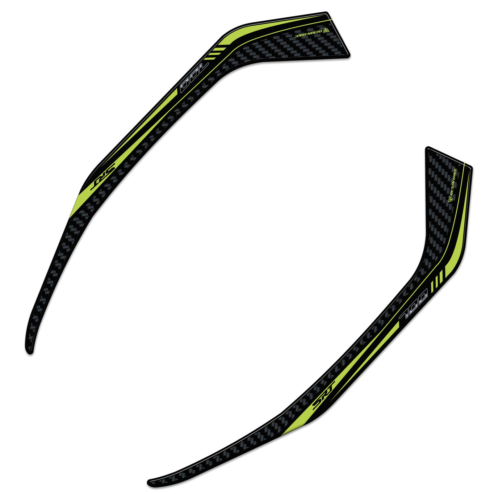 Resin Bike 3D Motorcycle Stickers - Passenger Handles | QJMotor SRT 700 X 2024>2025 - Pyramid Motorcycle Accessories