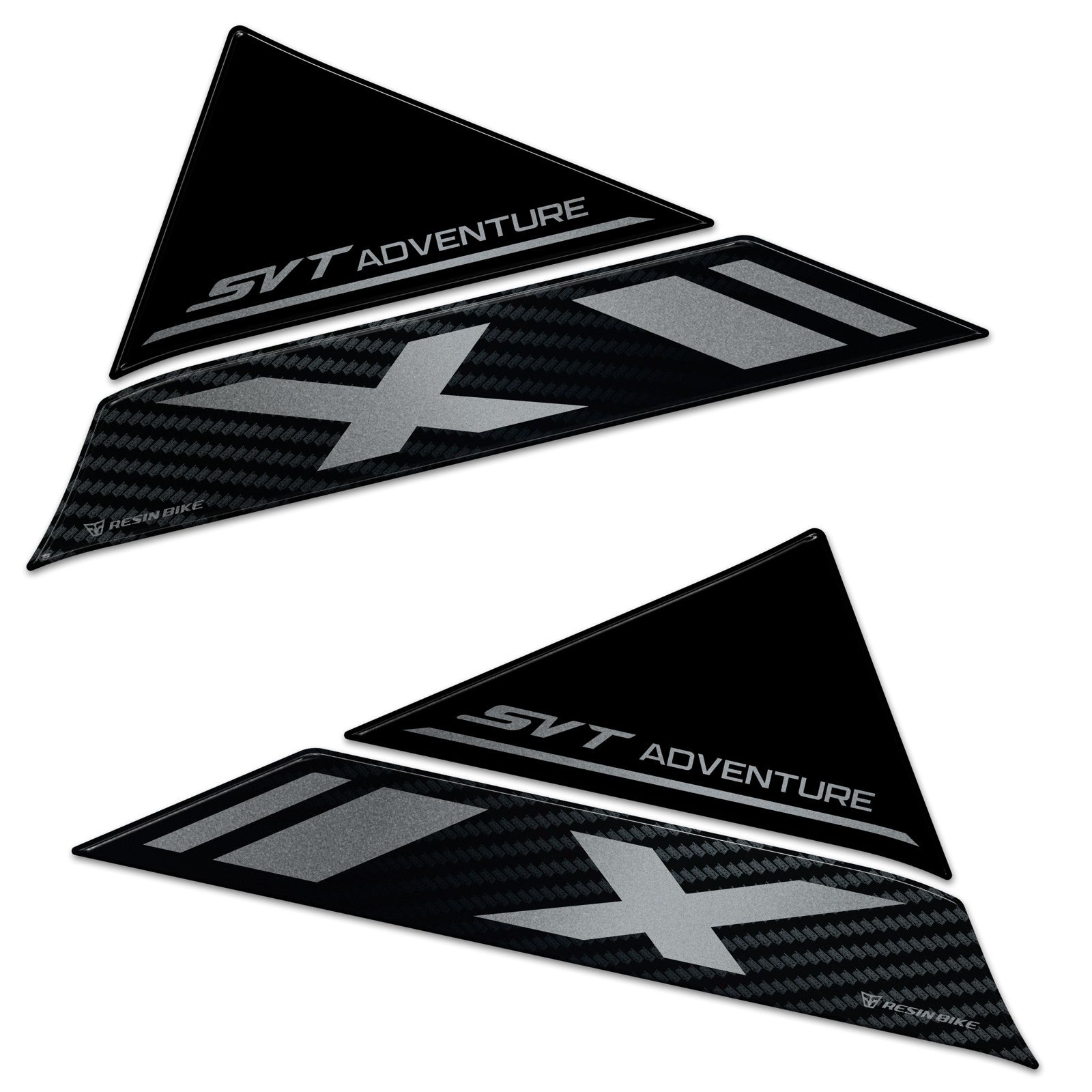 Resin Bike 3D Motorcycle Stickers - Tank Sides | QJMotor SVT 650 X 2024>Current - Pyramid Motorcycle Accessories