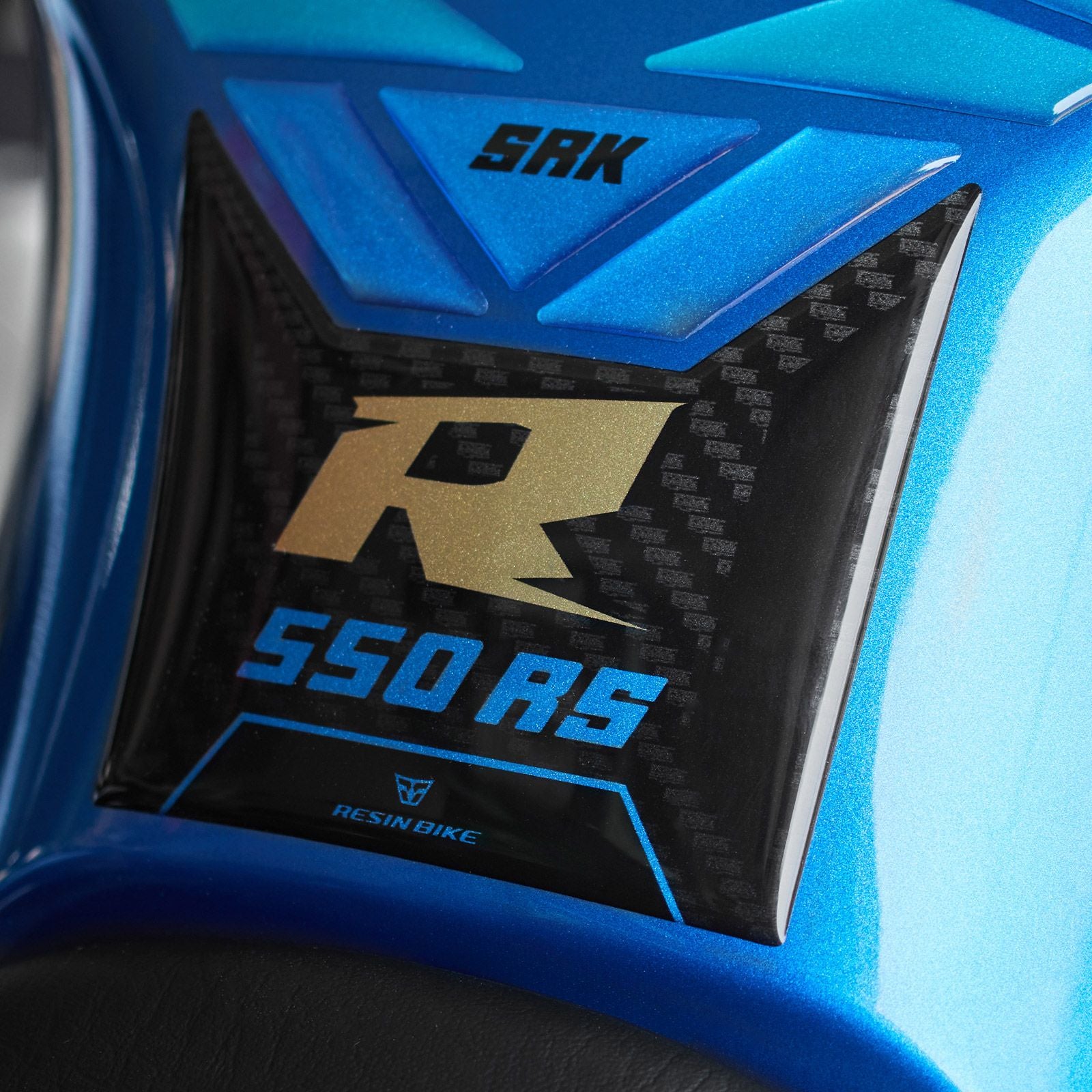 Resin Bike 3D Motorcycle Stickers - Tank Pad | QJMotor SRK 550 RS 2024>2025 RB-1000734700008 - Pyramid Motorcycle Accessories