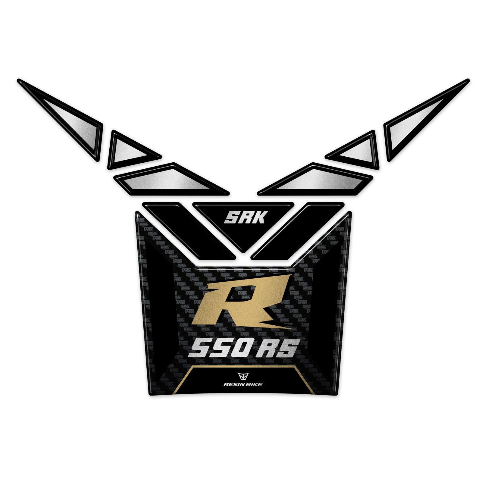 Resin Bike 3D Motorcycle Stickers - Tank Pad | QJMotor SRK 550 RS 2024>2025 RB-1000735000008 - Pyramid Motorcycle Accessories
