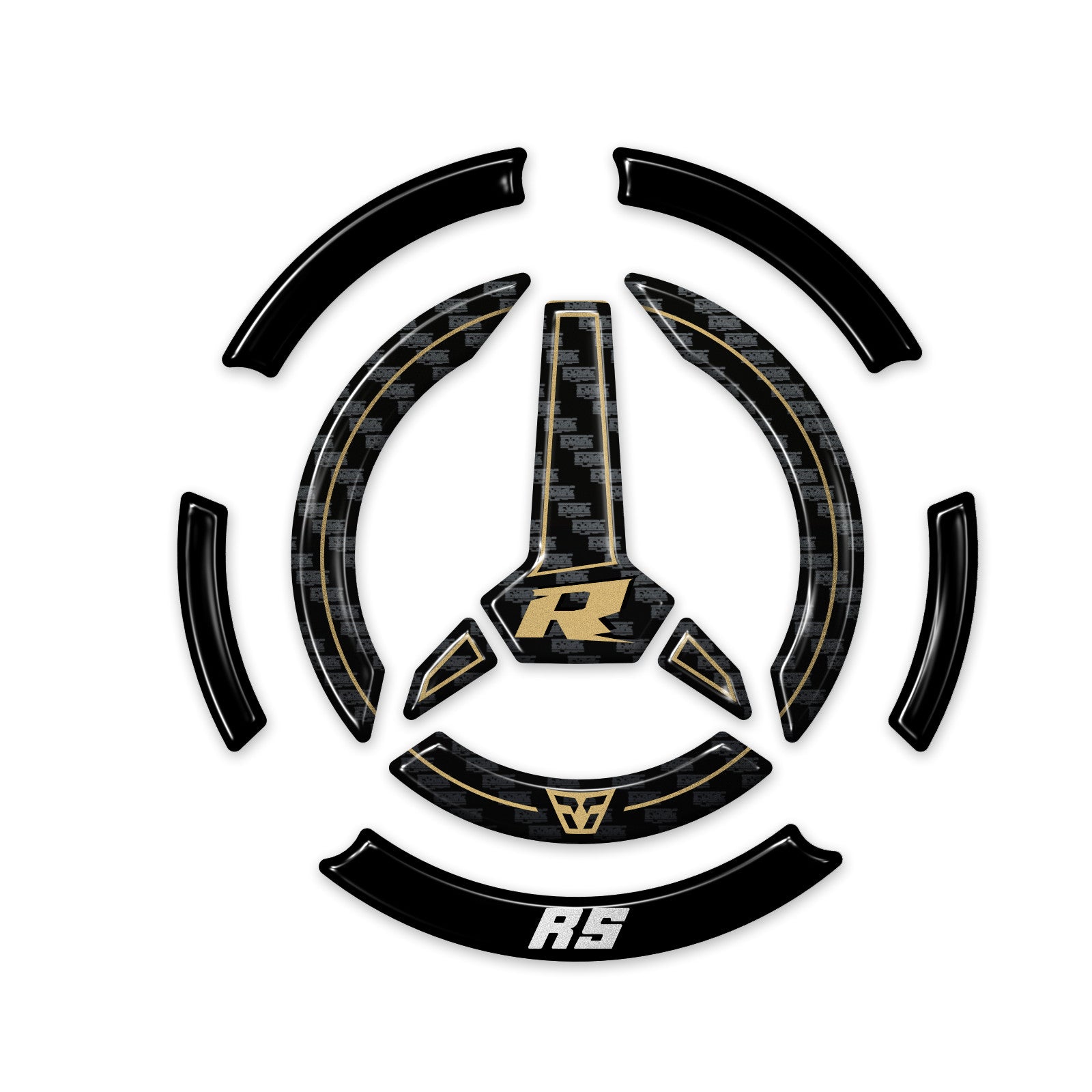 Resin Bike 3D Motorcycle Stickers - Fuel Cap | QJMotor SRK 550 RS 2024>2025 RB-1000735100005 - Pyramid Motorcycle Accessories