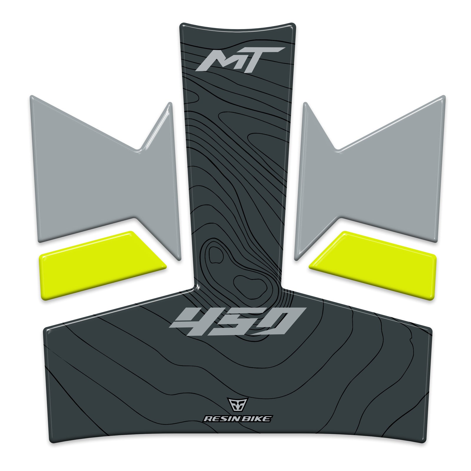 Resin Bike 3D Motorcycle Stickers - Tank Pad | CFMoto 450 MT 2023>2026 RB-1000736500002 - Pyramid Motorcycle Accessories