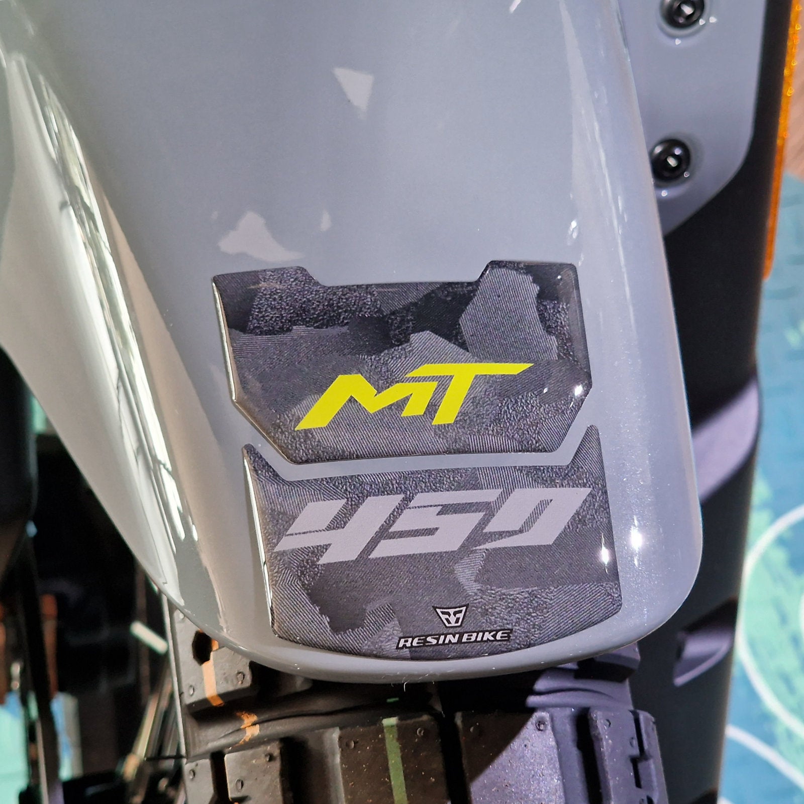 Resin Bike 3D Motorcycle Stickers - Footboard | CFMoto 450MT 2023>2026 RB-1000736800003 - Pyramid Motorcycle Accessories
