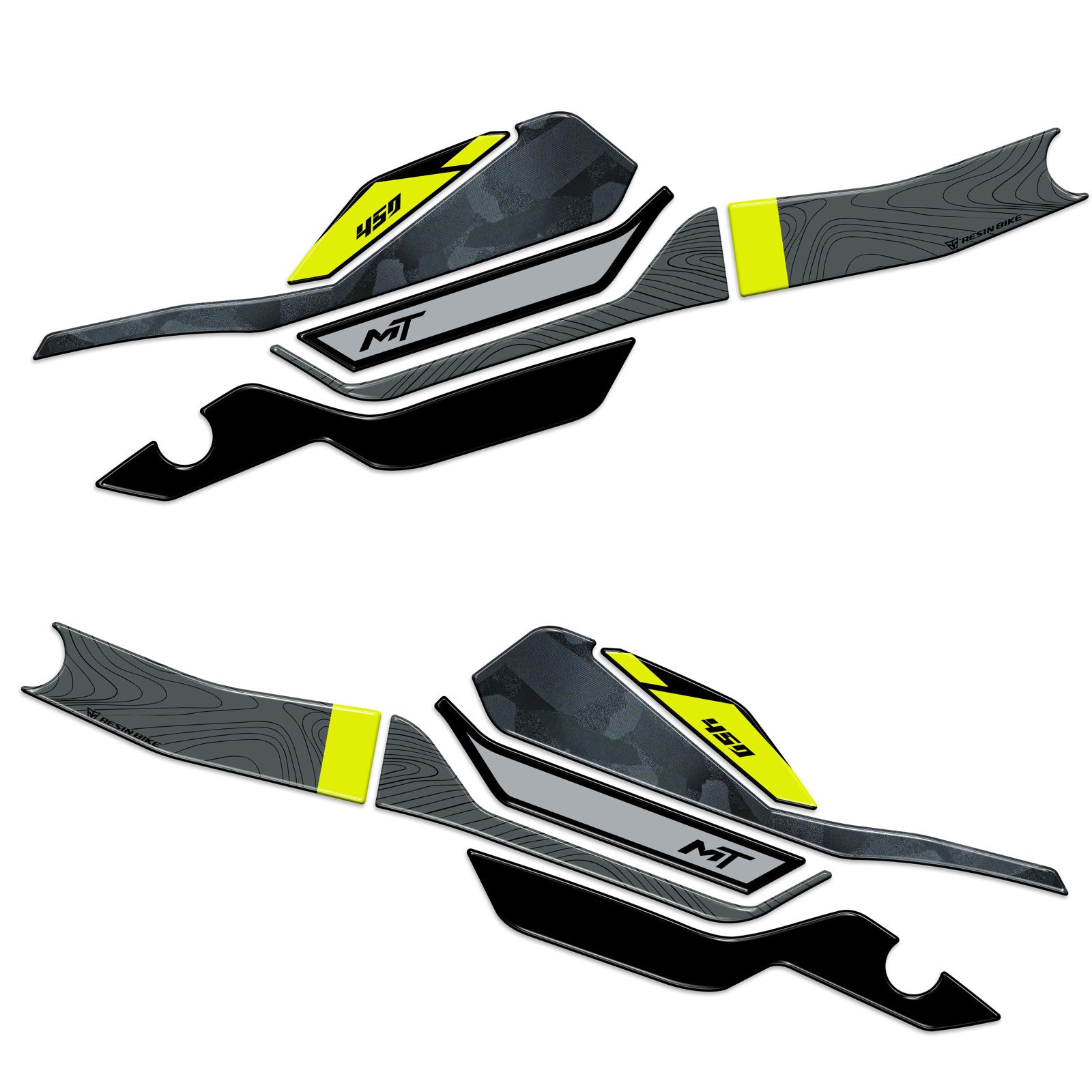 Resin Bike 3D Motorcycle Stickers - Handguards | CFMoto 450MT 2023>2026 RB-1000736900000 - Pyramid Motorcycle Accessories